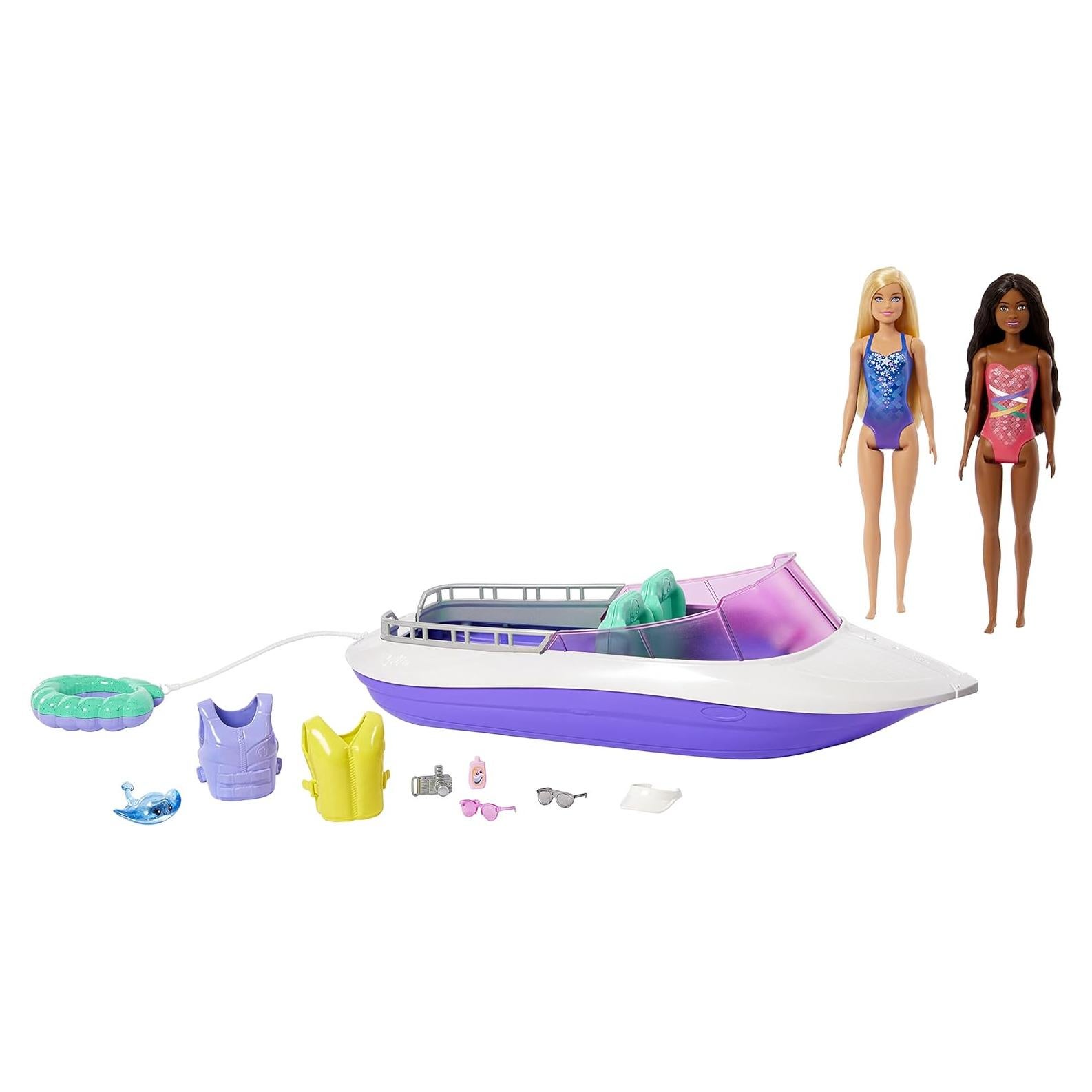 Set de Juego Barbie Poder Sirena con Barco y Accesorios