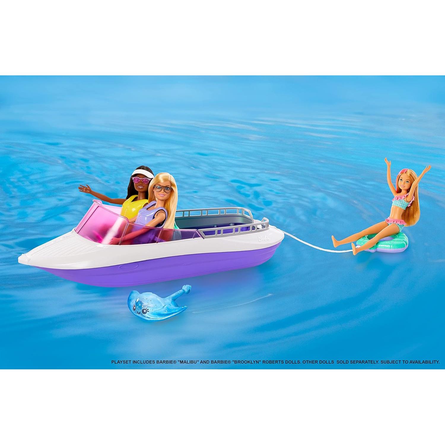 Set de Juego Barbie Poder Sirena con Barco y Accesorios
