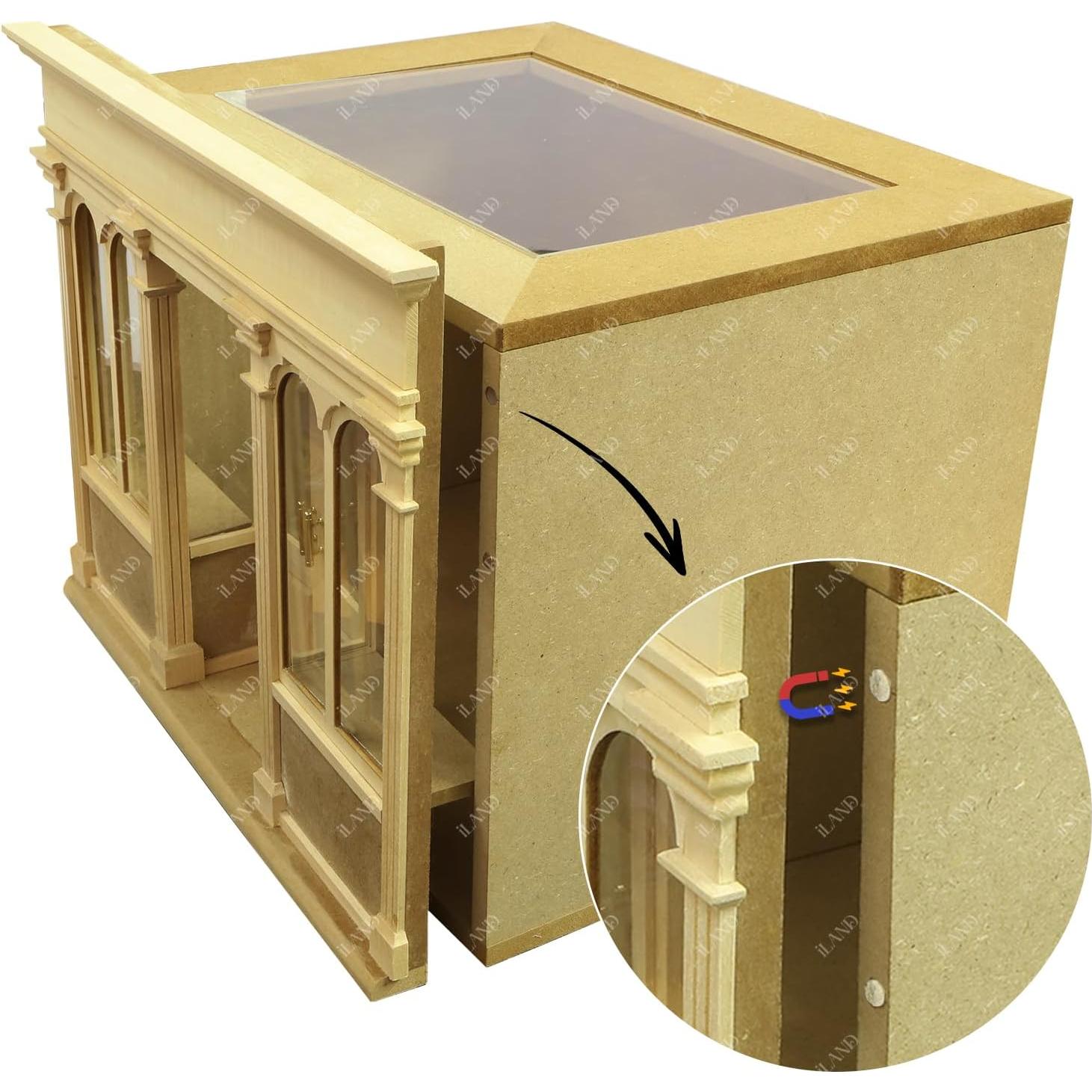 Casa de Muñecas de Madera iLAND 1:12 para Manualidades