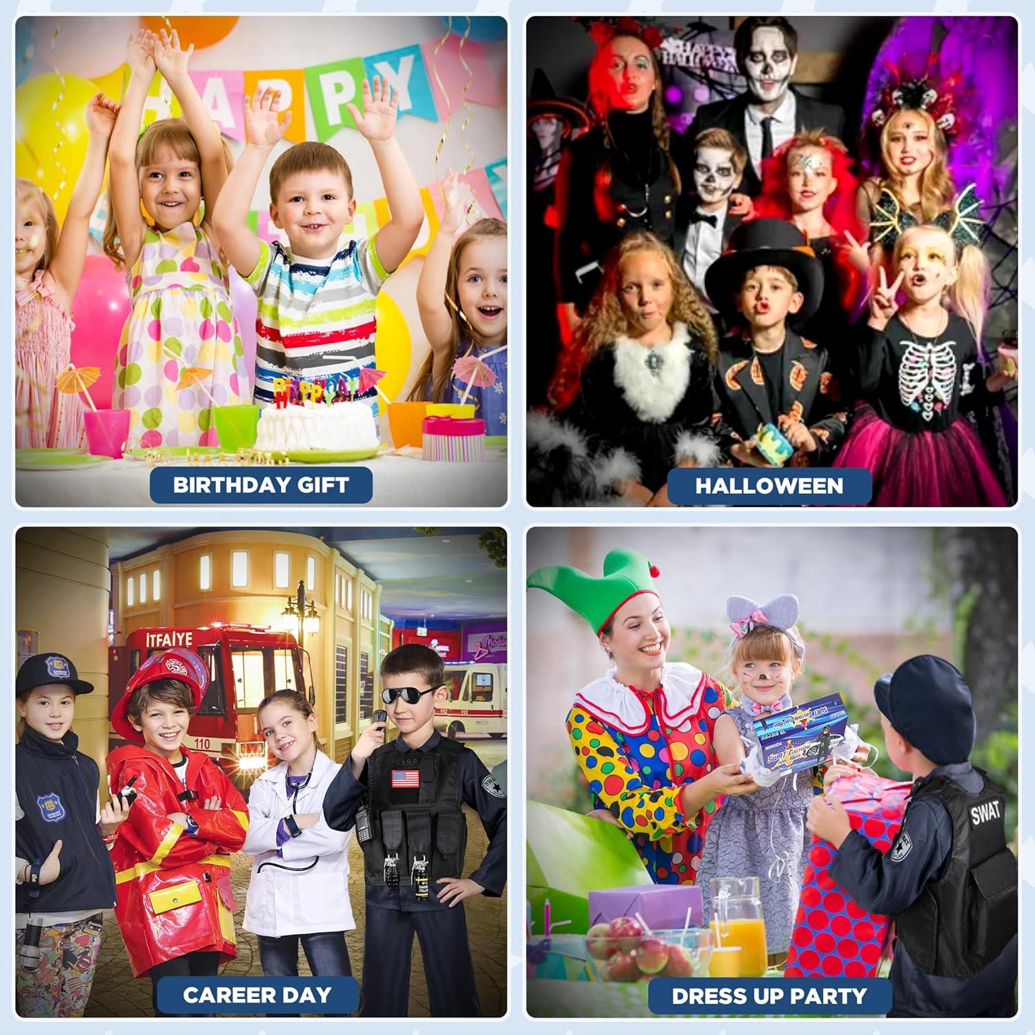 Disfraz de Oficial de Policía SWAT Luucio para Niños 4-5 Años