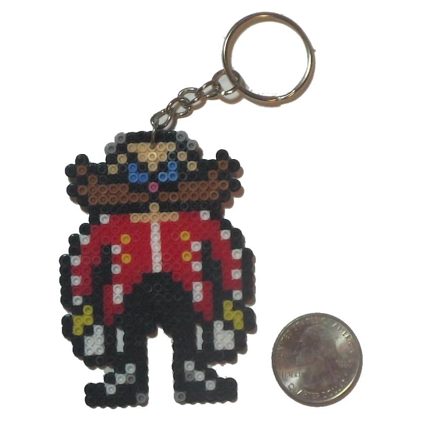 Llaveros de Arte Perler Sonic - Eggman, Tails, Knuckles