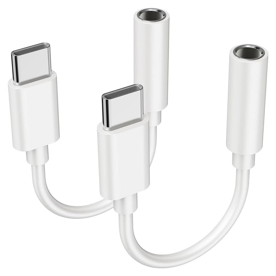 Adaptador USB C a 3.5mm YGKSAA - 2PCS, Audio Hi-Fi