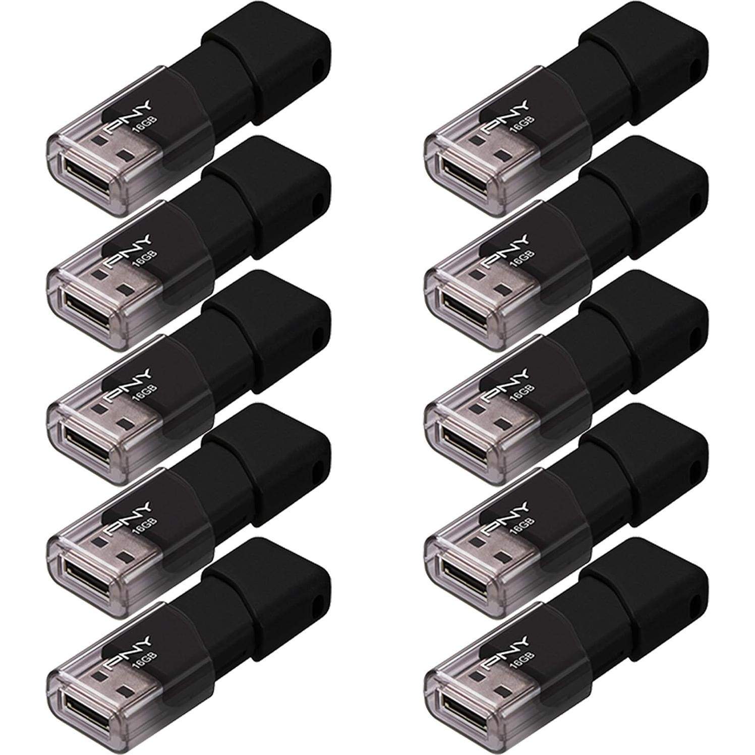 PNY Flash Drive USB 2.0 16GB Attaché 3 Negro