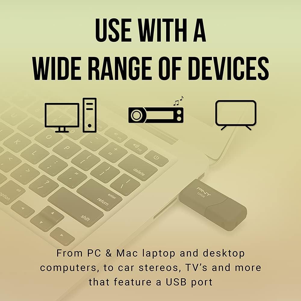 PNY Flash Drive USB 2.0 16GB Attaché 3 Negro