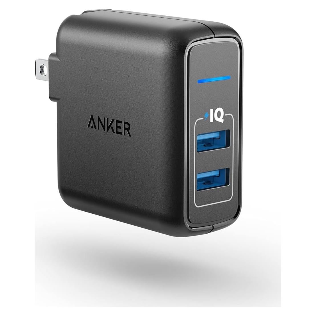 Cargador de Pared USB Anker PowerPort 2 Elite 24W Doble Puerto