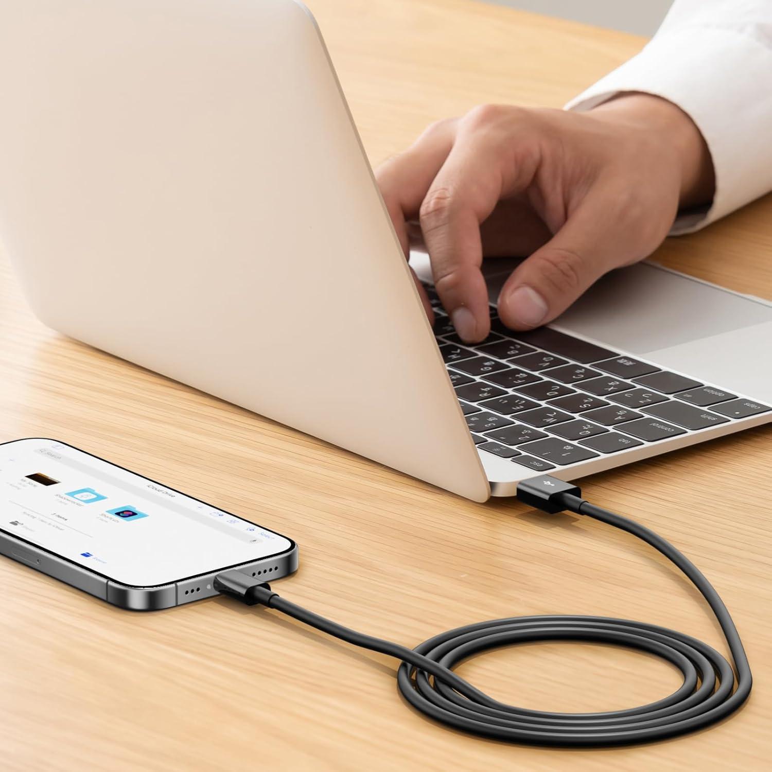 Cable Carplay Cveael 3FT USB A a Lightning Carga Rápida