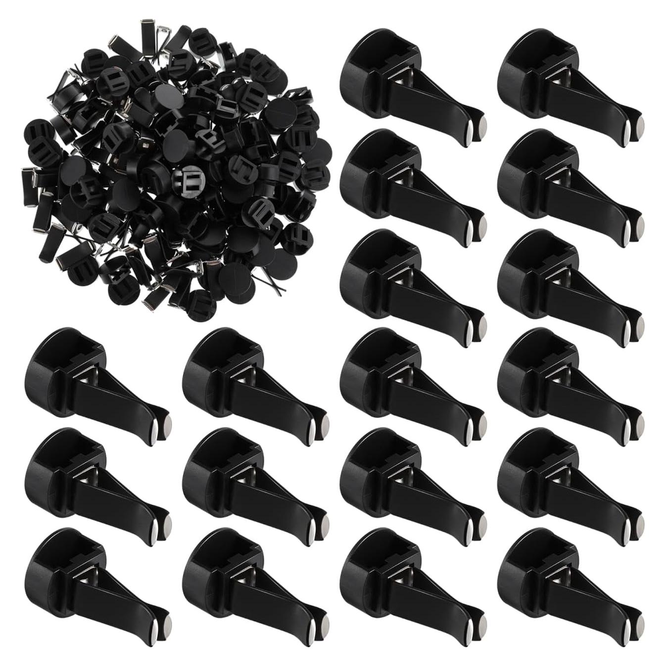 100 Clips de Ventilación para Automóvil Veemoon Metal y Plástico