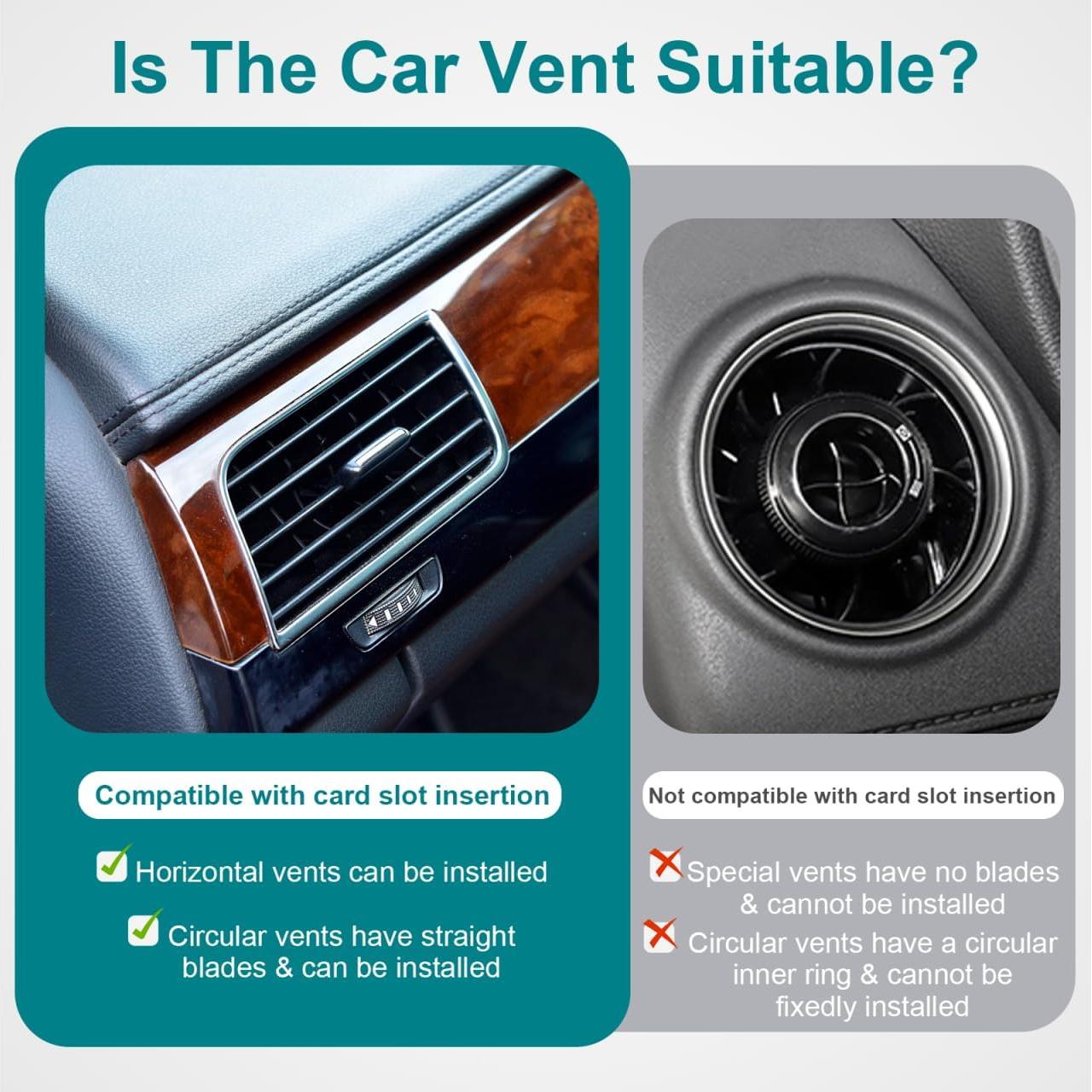 100 Clips de Ventilación para Automóvil Veemoon Metal y Plástico