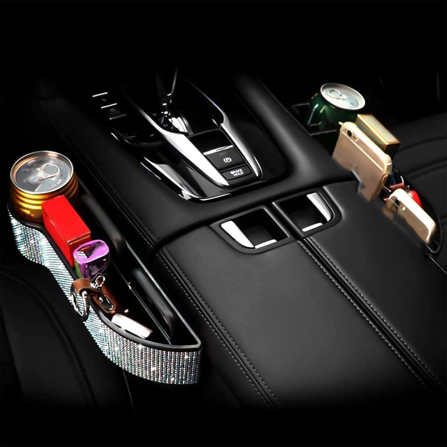 Organizador de Asiento de Coche Bling Bling - 2 Piezas con Cristales