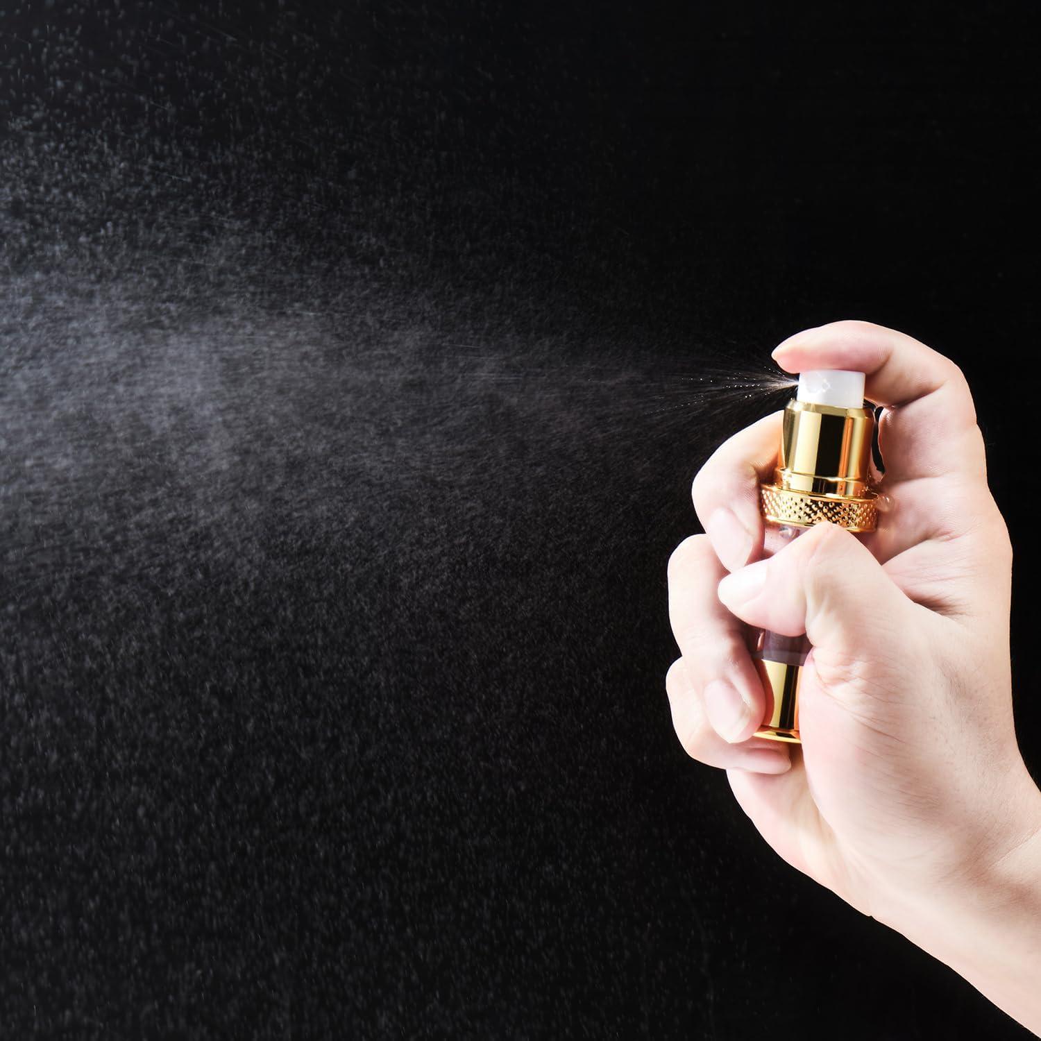 Botella de Bomba Sin Aire XQNCBY 5ml 10ml Dorada - 12 Paquetes