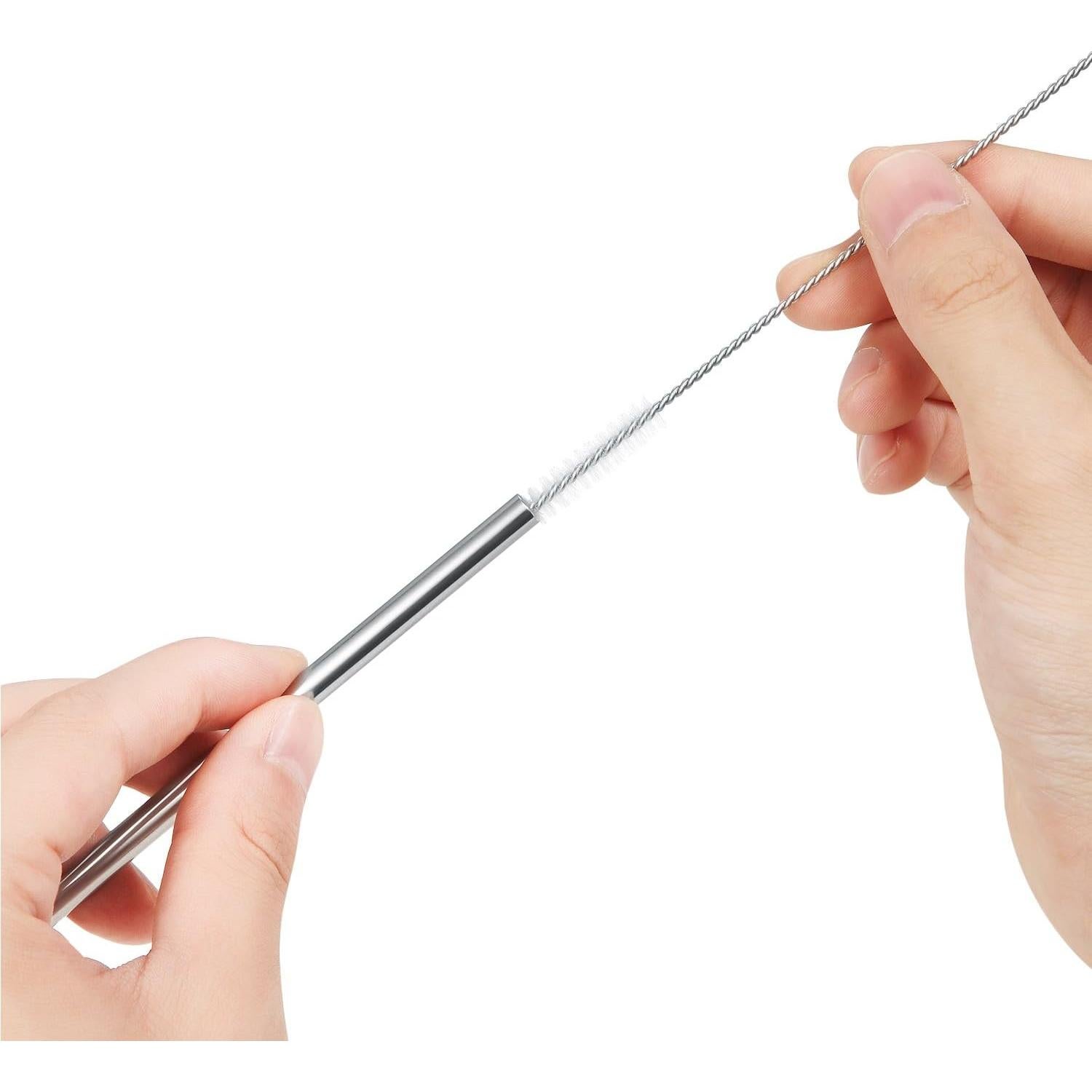 Juego de 25 Popotes de Acero Inoxidable OKGD 21.6 cm Reutilizables