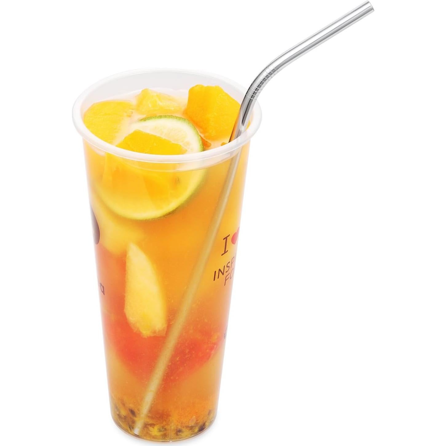 Juego de 25 Popotes de Acero Inoxidable OKGD 21.6 cm Reutilizables