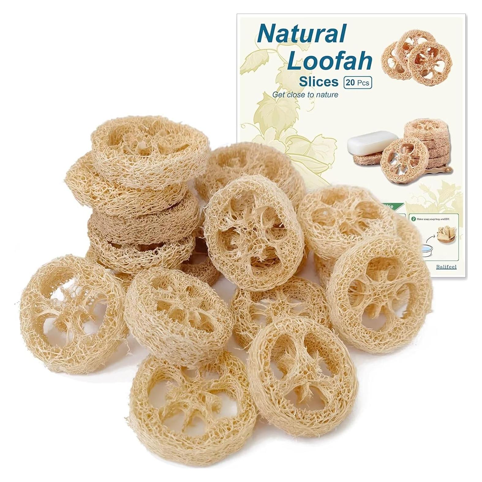 Esponjas de Lufa Natural Balifeel - Paquete de 20 Unidades