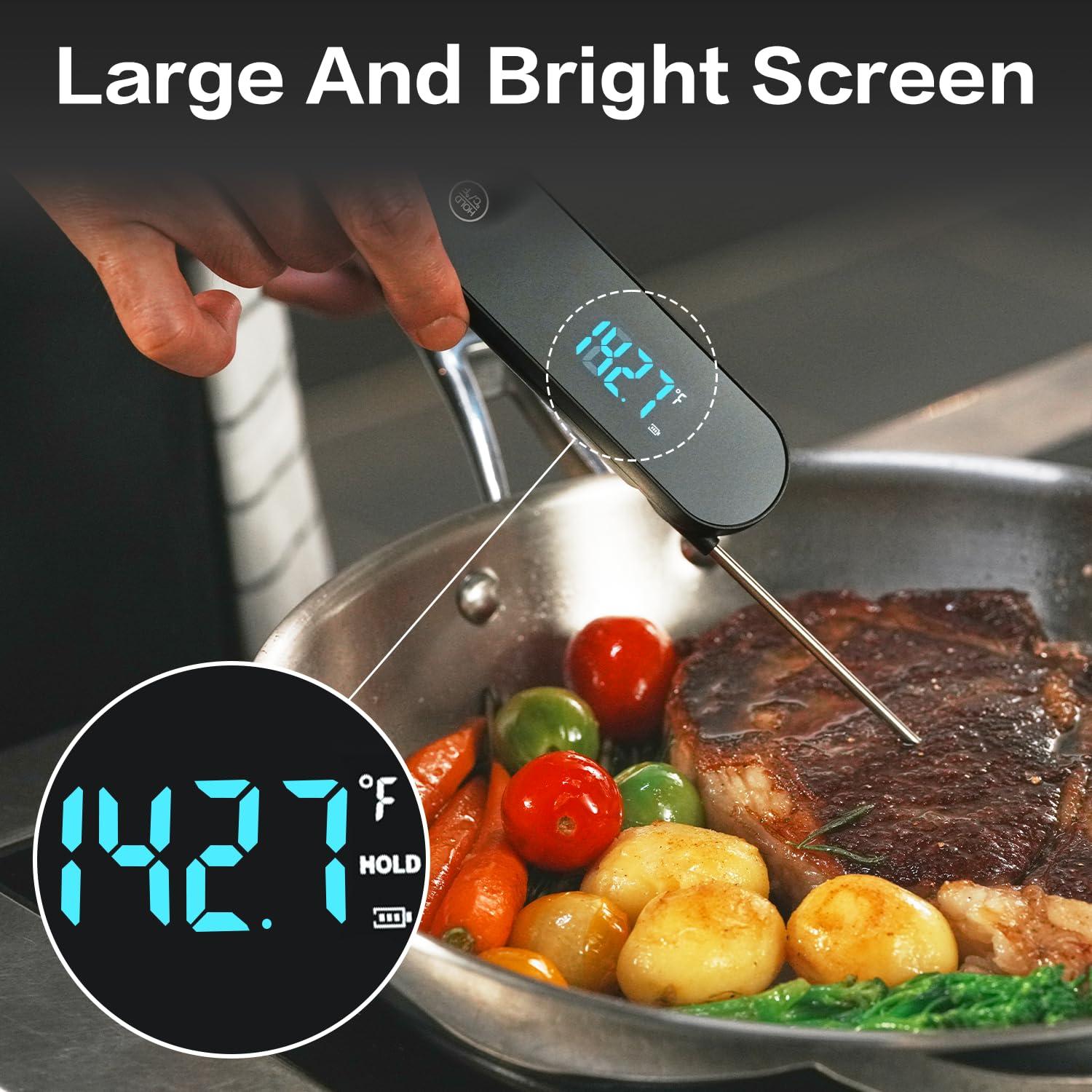 Termómetro Digital de Carne Lebof IP66, Lectura Instantánea 0.5s