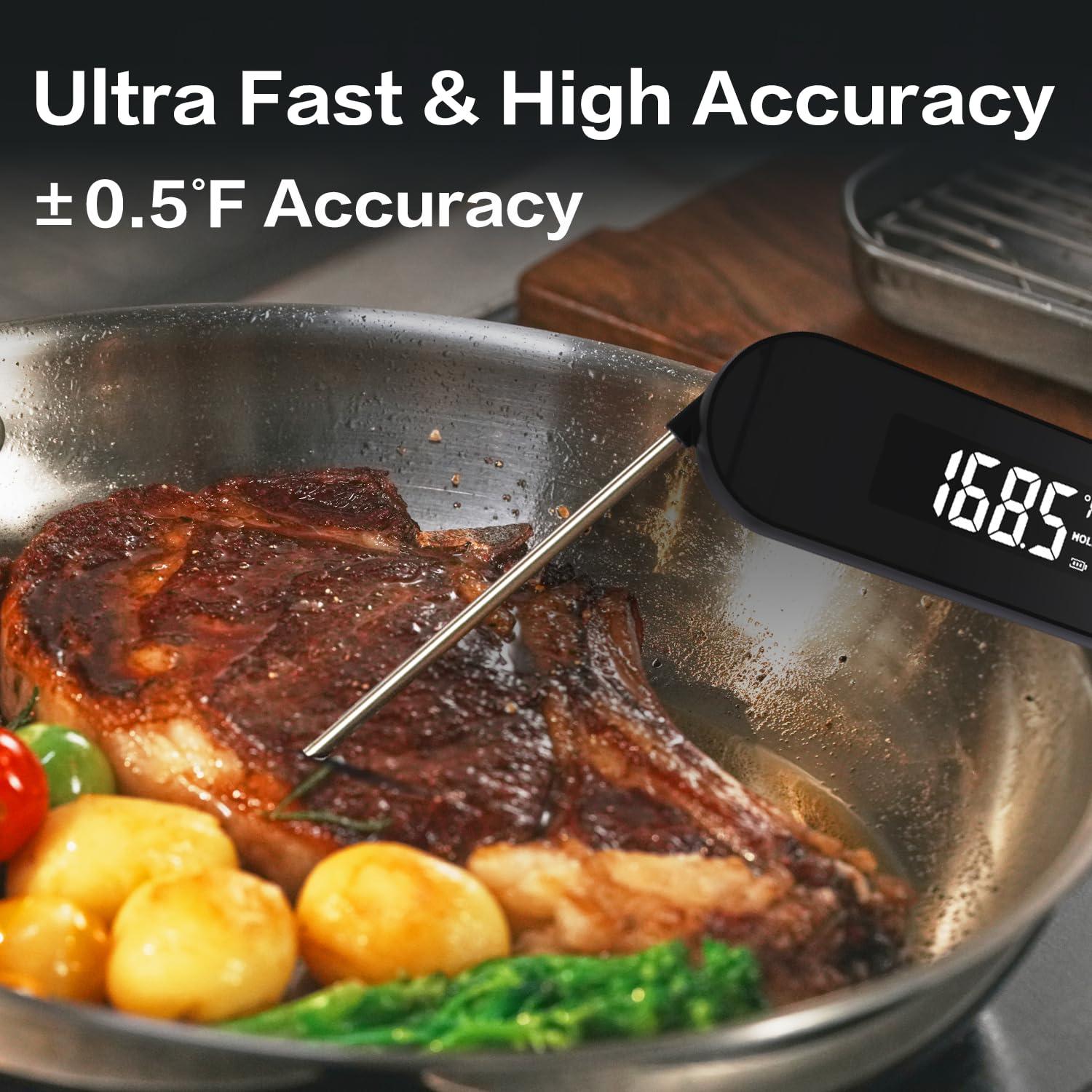 Termómetro Digital de Carne Lebof IP66, Lectura Instantánea 0.5s