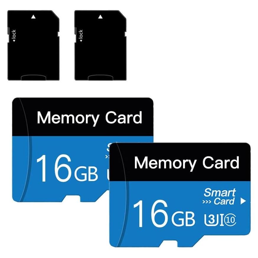 Paquete Doble de 2 Tarjetas Micro SD 16GB Teydun Clase 10