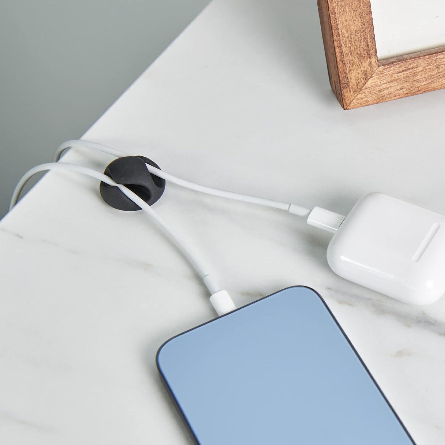 Clip de Cable Adhesivo Wrap-It Storage - Paquete de 28 Piezas