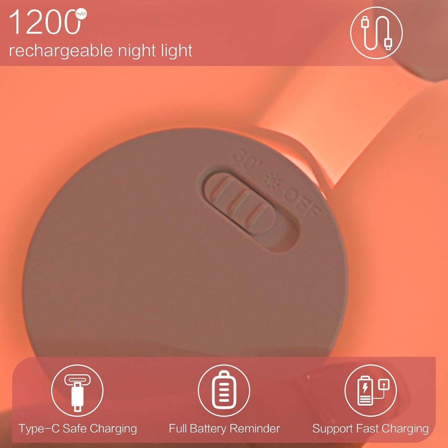 Luz Nocturna Pulpo Rosa YR YRHH-PET LED Regulable 3 Niveles