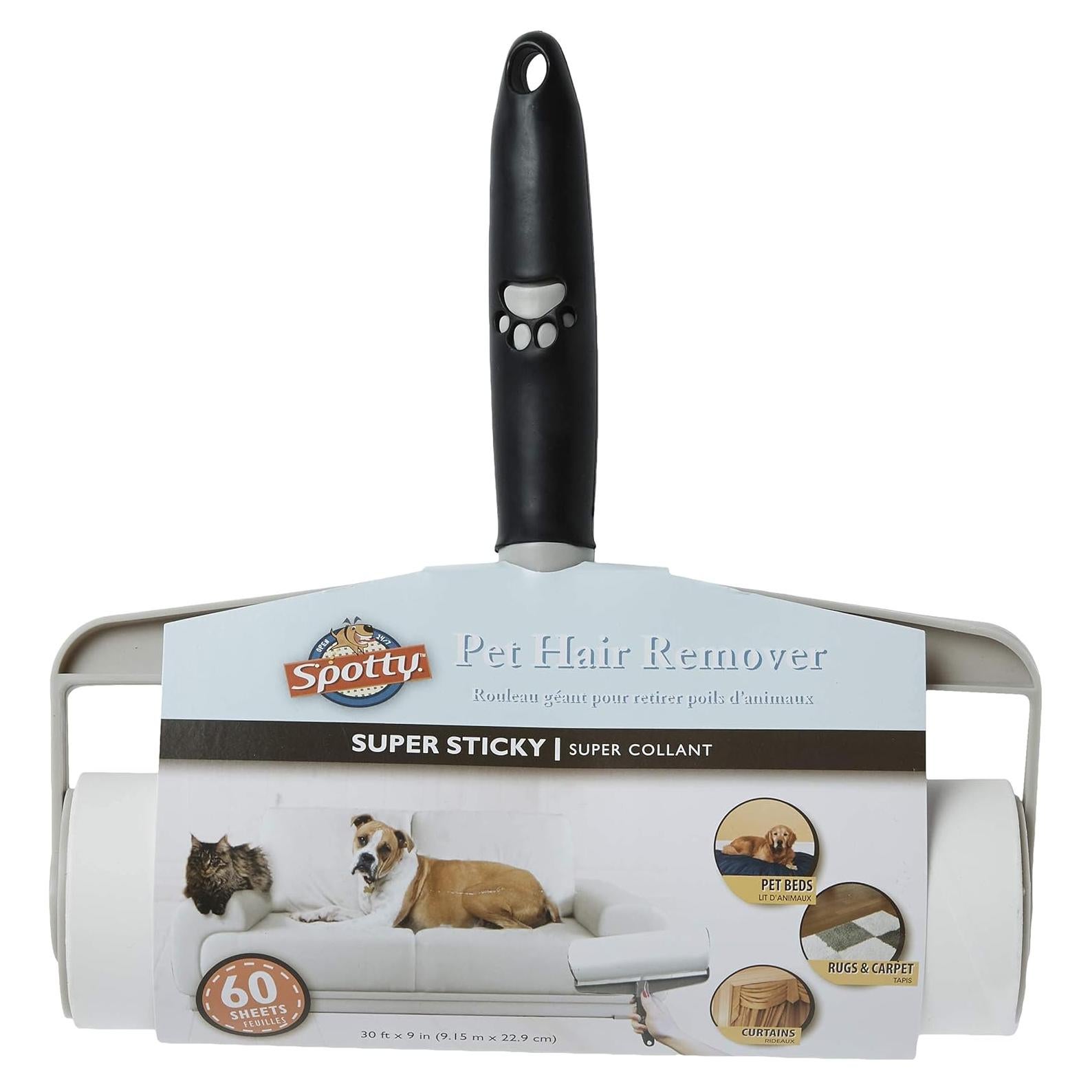 Rodillo Adhesivo Supersize Spotty 60 Hojas para Pelo de Mascotas