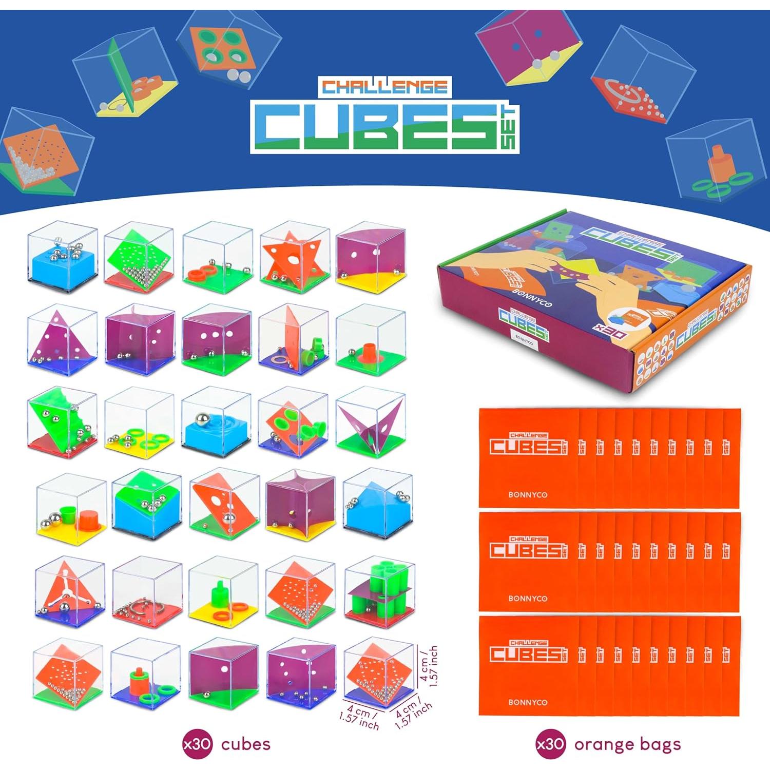 BONNYCO Pack 30 Mini Rompecabezas para Niños 4.06 cm