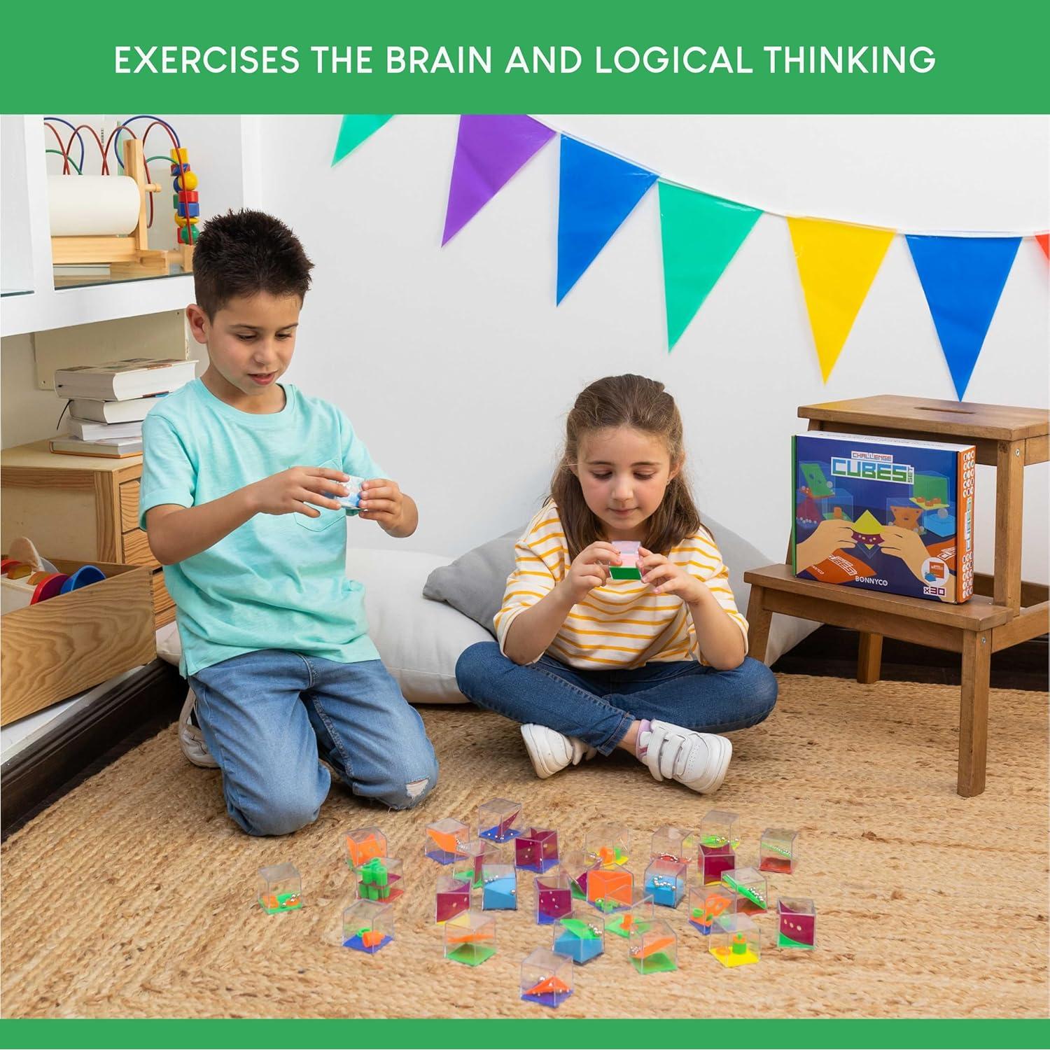 BONNYCO Pack 30 Mini Rompecabezas para Niños 4.06 cm