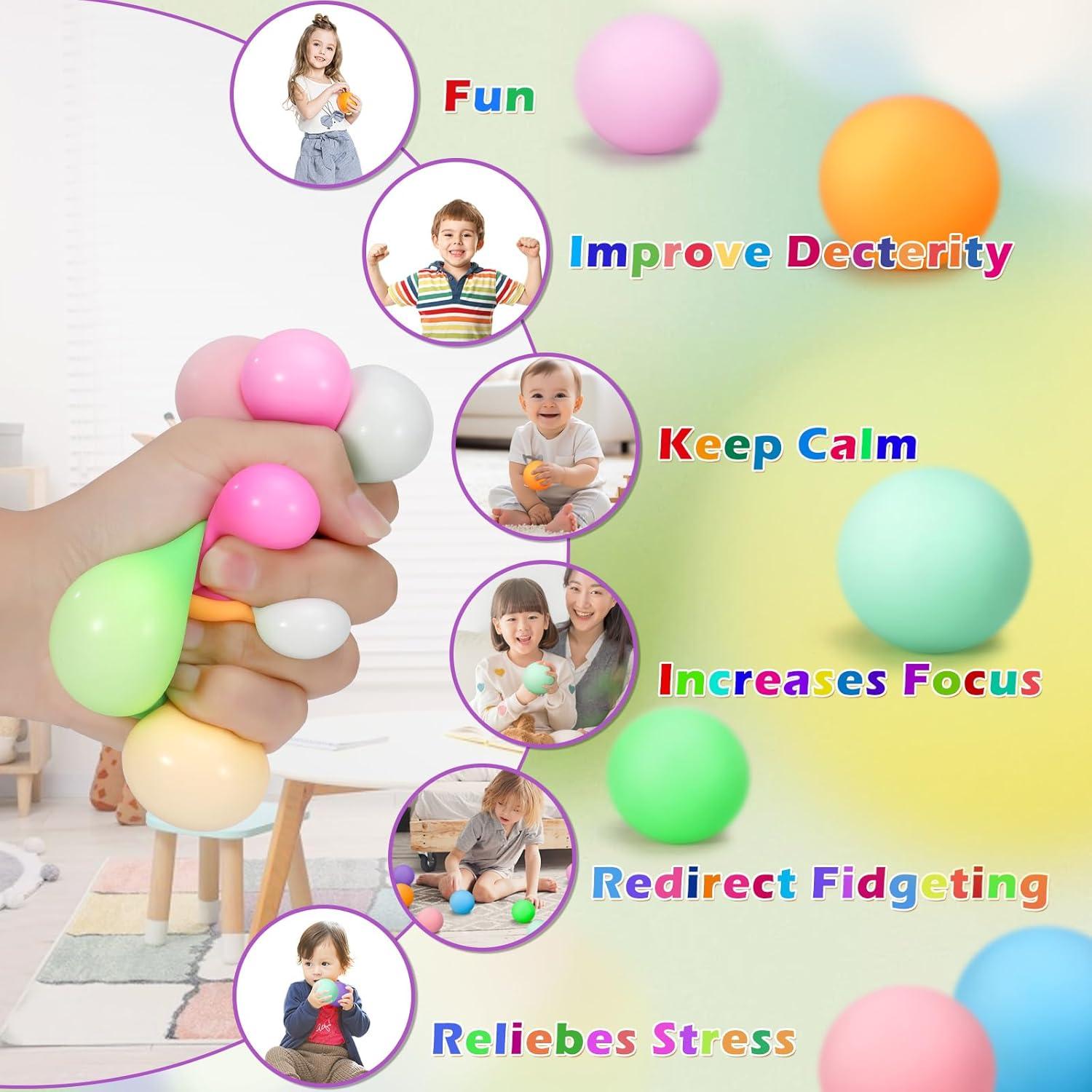 Juego de 12 Pelotas Antiestrés ASPULU - Alivio de Ansiedad