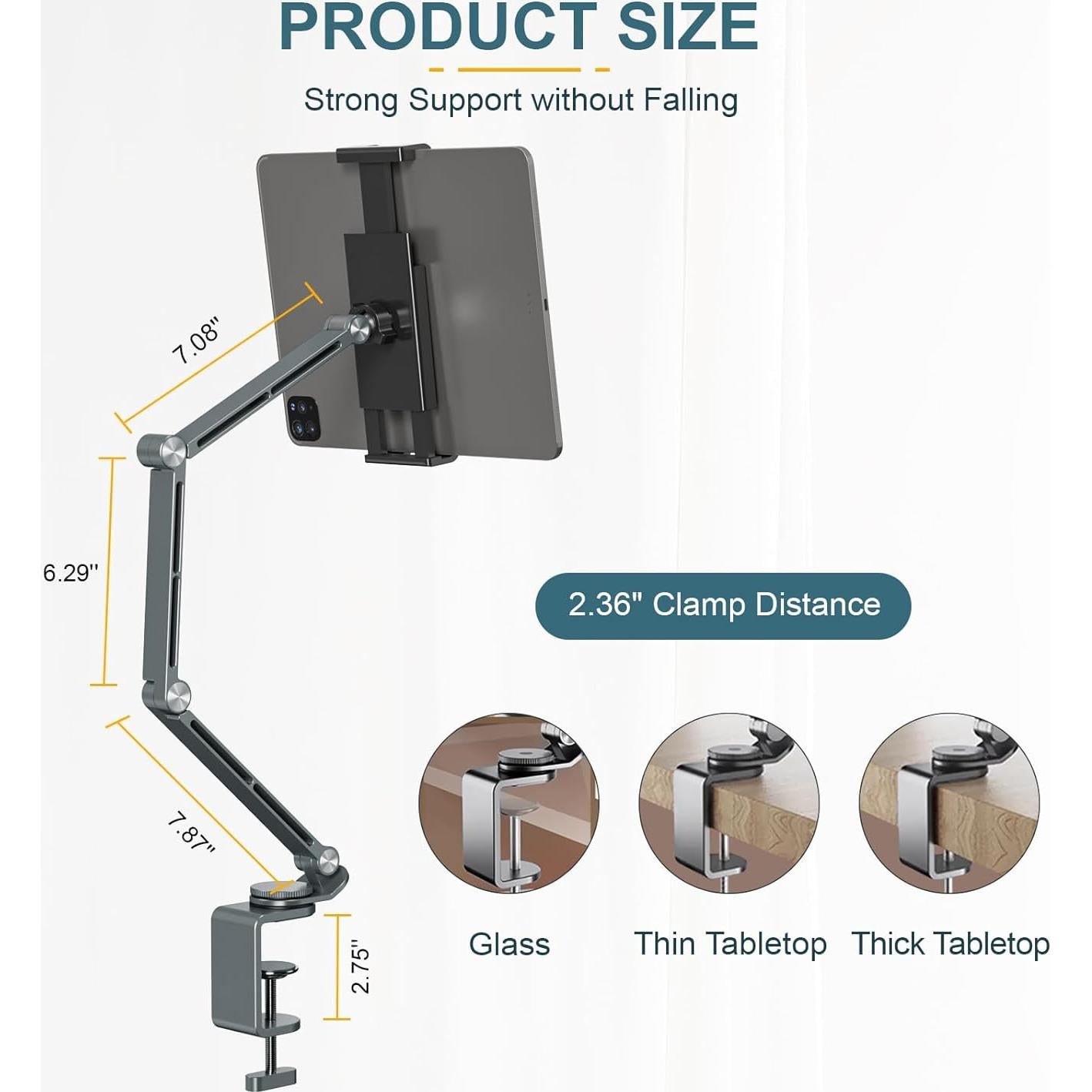 Soporte para Tablet Houele Plegable 360° Ajustable Gris