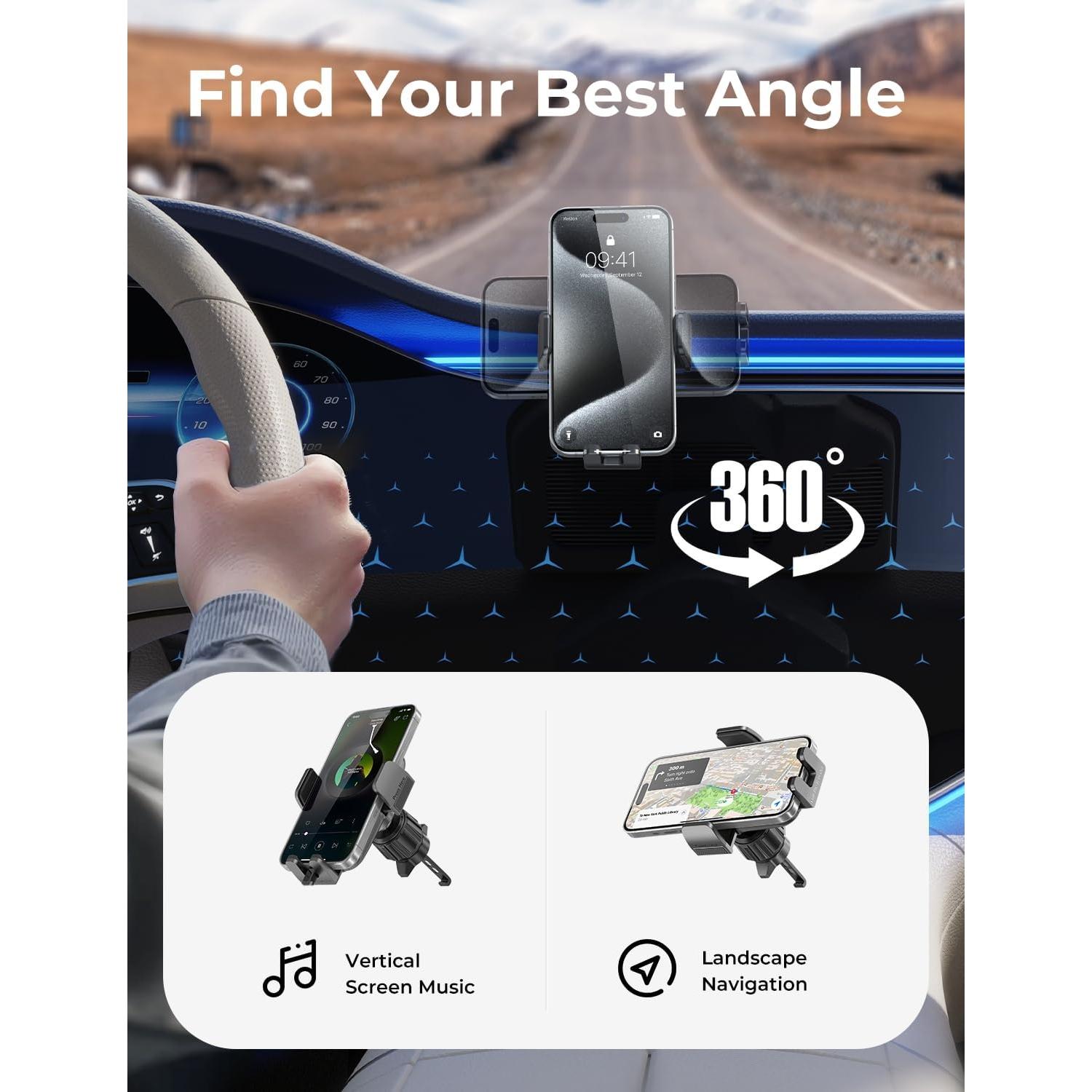 Soporte para Teléfono de Coche LISEN Universal Negro 2024