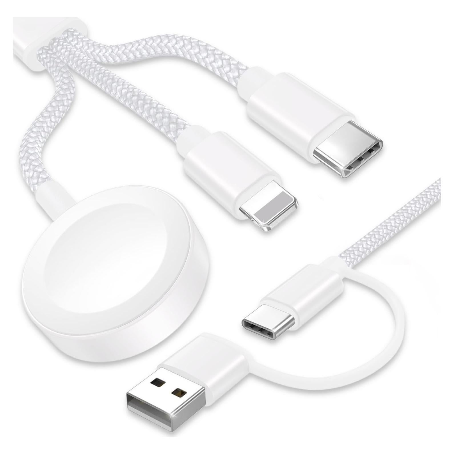 Cable USB C 3 en 1 Top-Up para Apple Watch y iPhone 1.2M
