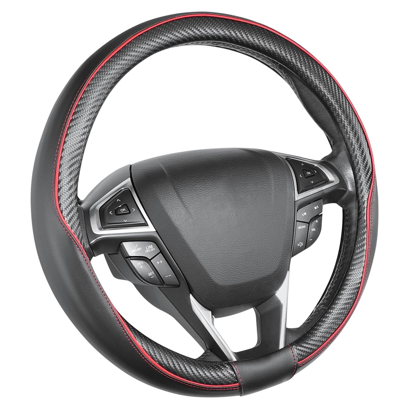 Cubierta de Volante SEG Direct 14.5-15" Cuero Fibra Carbono