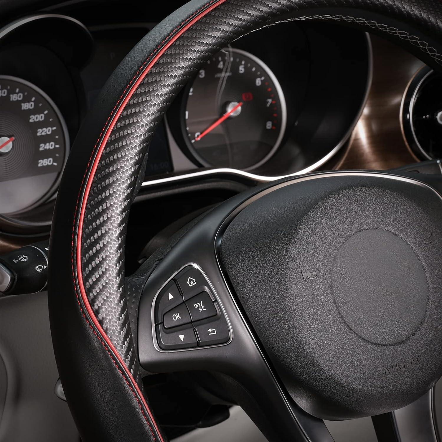 Cubierta de Volante SEG Direct 14.5-15" Cuero Fibra Carbono