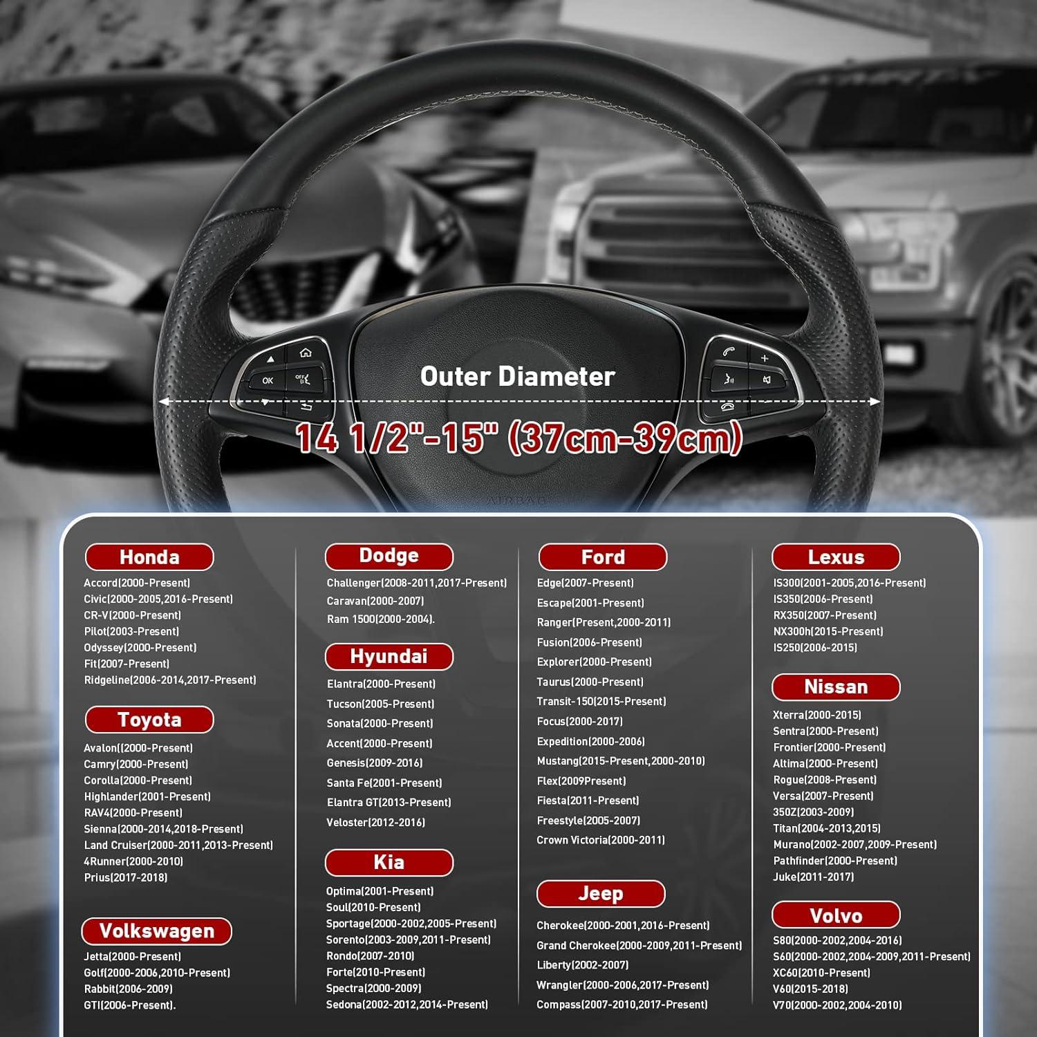 Cubierta de Volante SEG Direct 14.5-15" Cuero Fibra Carbono