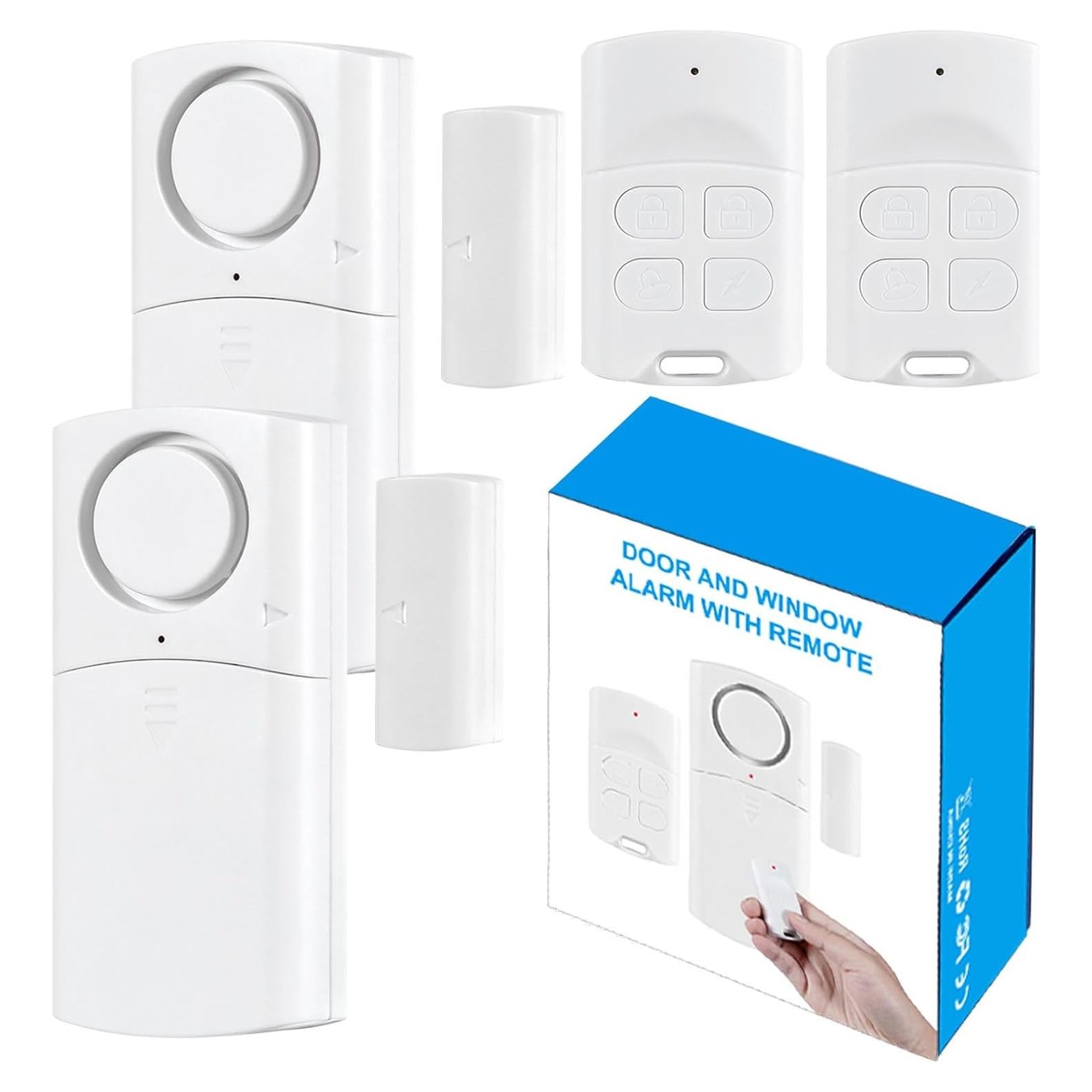 Alarma de Puerta Inalámbrica Toeeson 120DB con Control Remoto