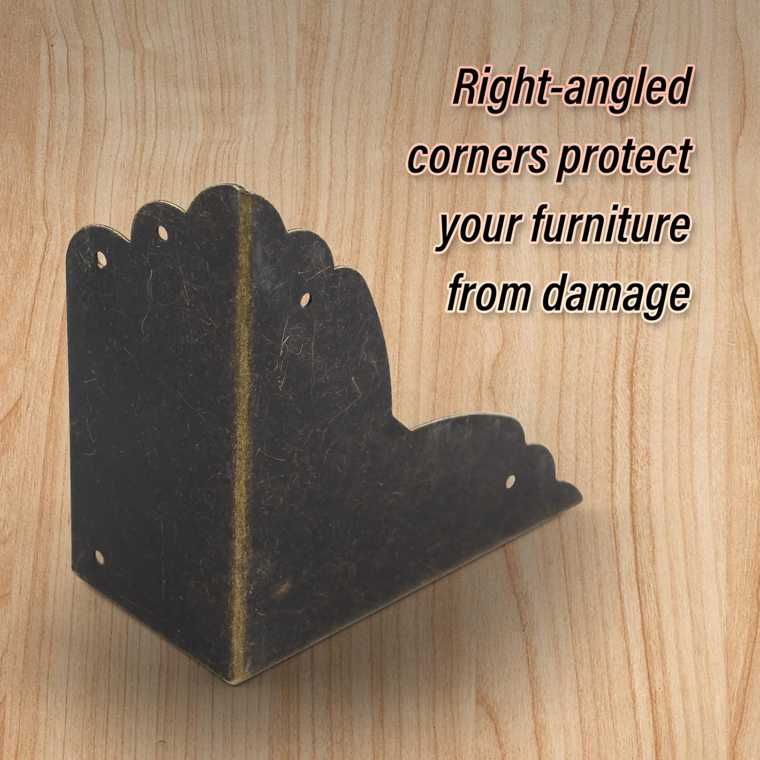 Protectores de Esquinas de Muebles BokWin 4 Pcs Bronce 70mm
