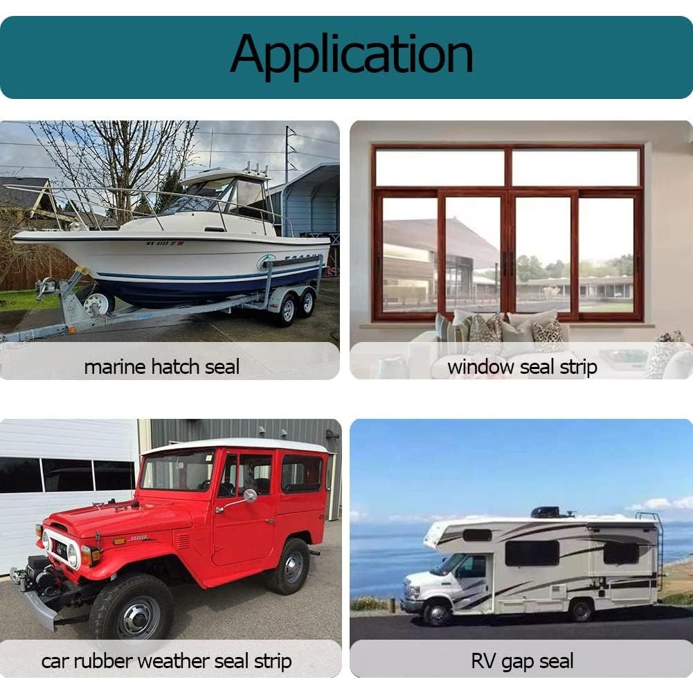 Sello de goma espuma EPDM Tintvent 7.92m autoadhesivo negro