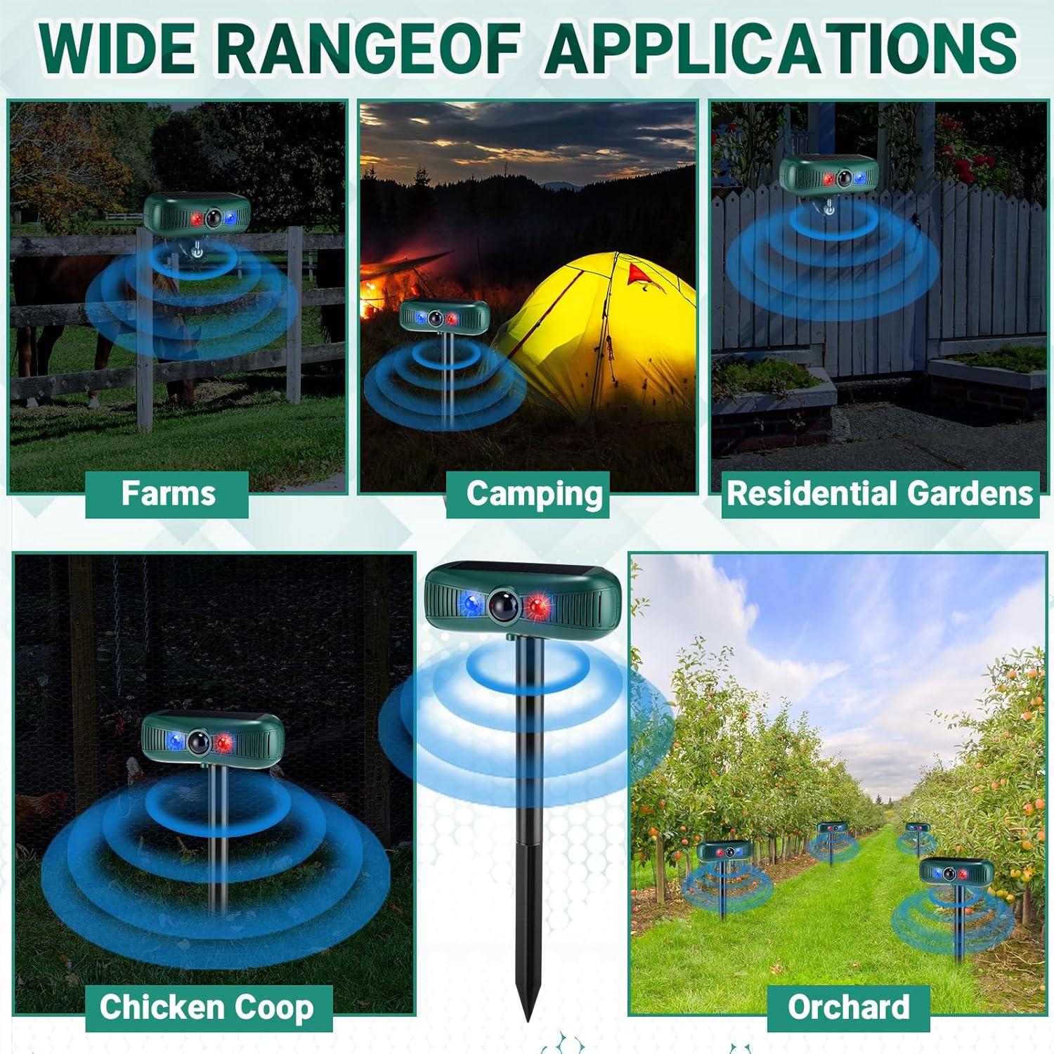 Alarma Solar de Movimiento Qualirey 2 Pcs 129dB Impermeable
