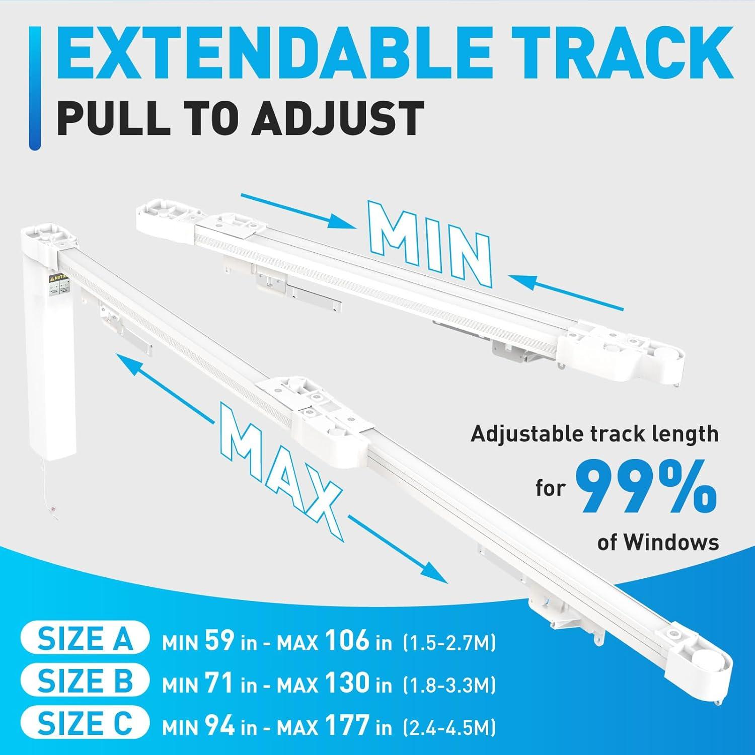 Cortinas Eléctricas Inteligentes AUGBLINDS 150-269 cm Control Voz