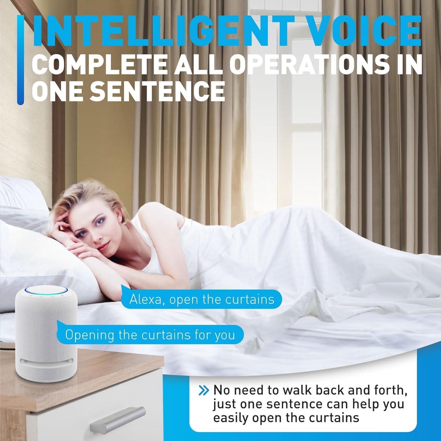 Cortinas Eléctricas Inteligentes AUGBLINDS 150-269 cm Control Voz