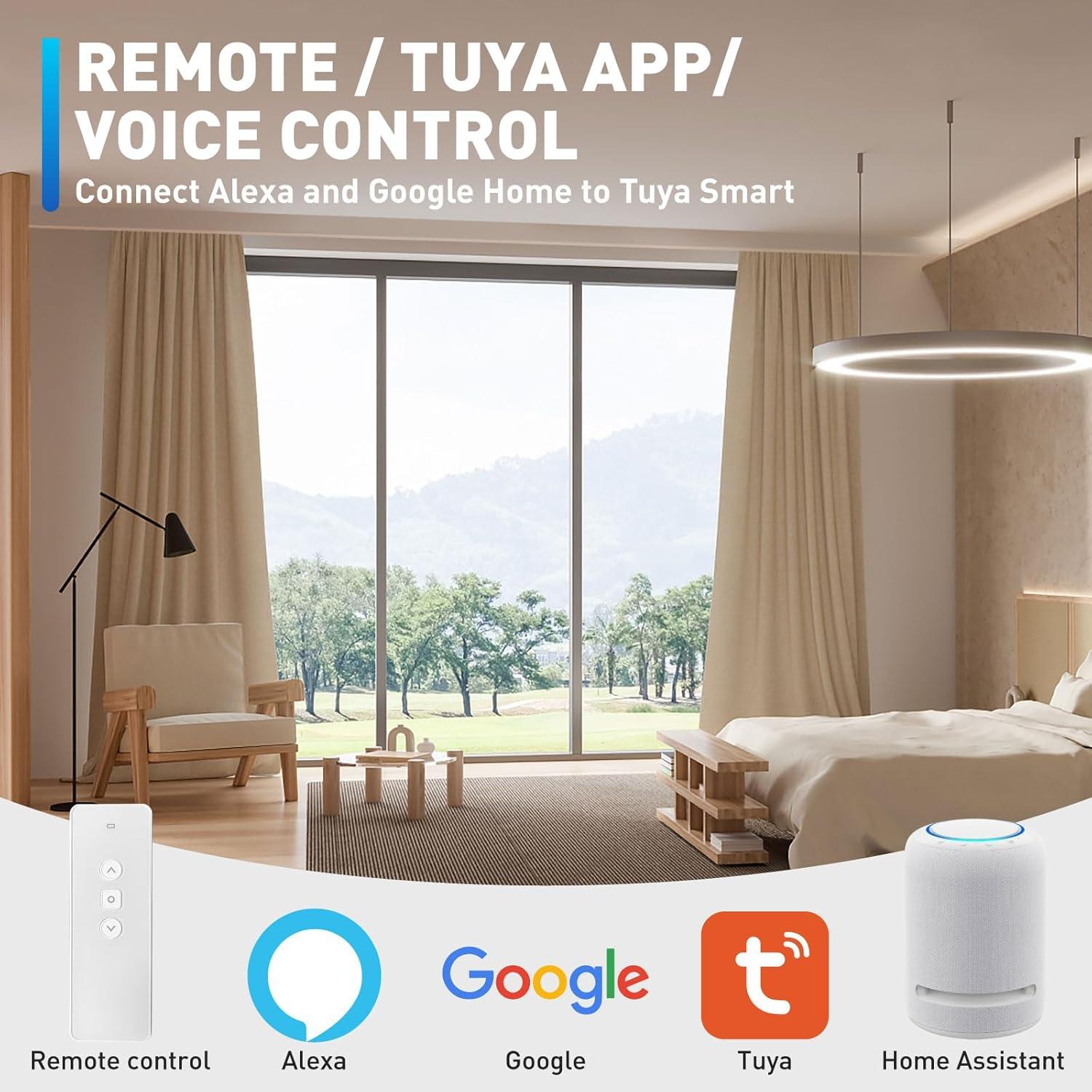 Cortinas Eléctricas Inteligentes AUGBLINDS 150-269 cm Control Voz