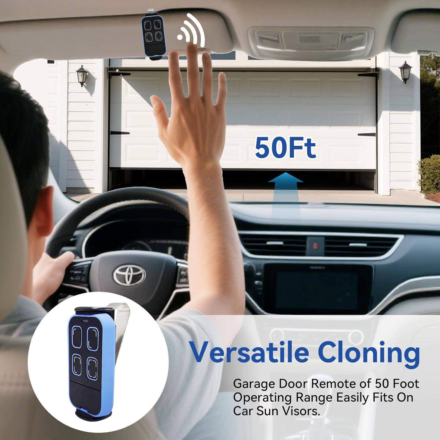 Control Remoto Universal para Garaje Oraneyun Azul 4 Botones