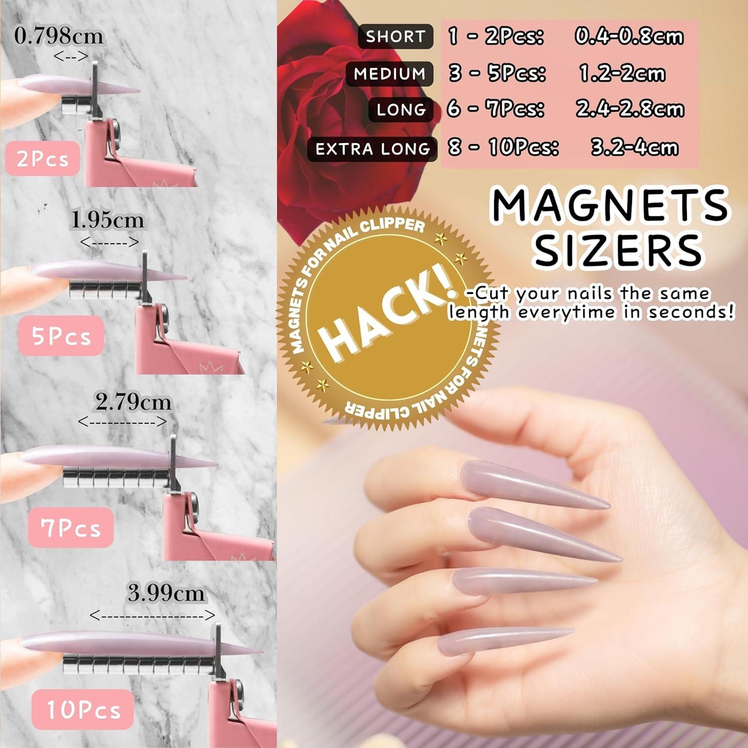 Cortador de Uñas Acrílicas Yaya con Imán y Medición 14.1 cm