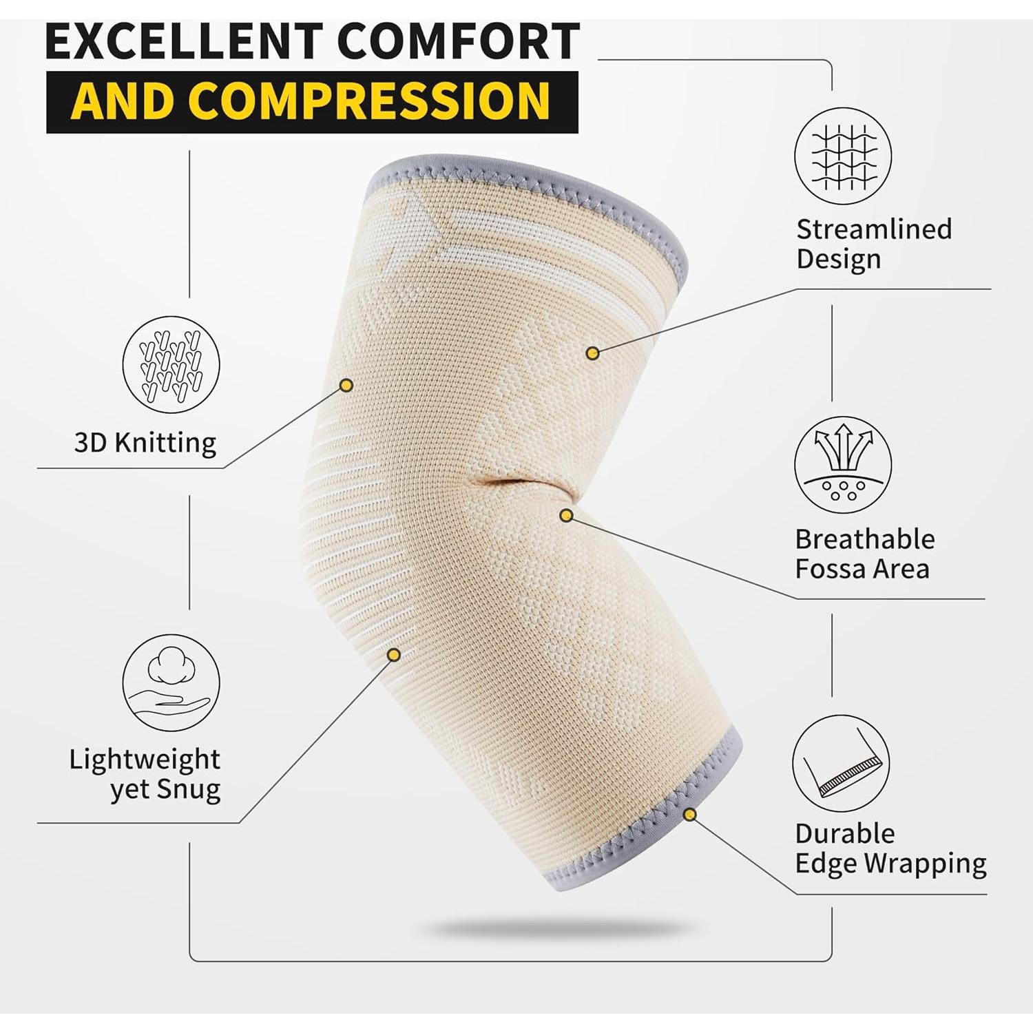 Faja de Codo CAMBIVO para Tendinitis y Alivio del Dolor - Unisex