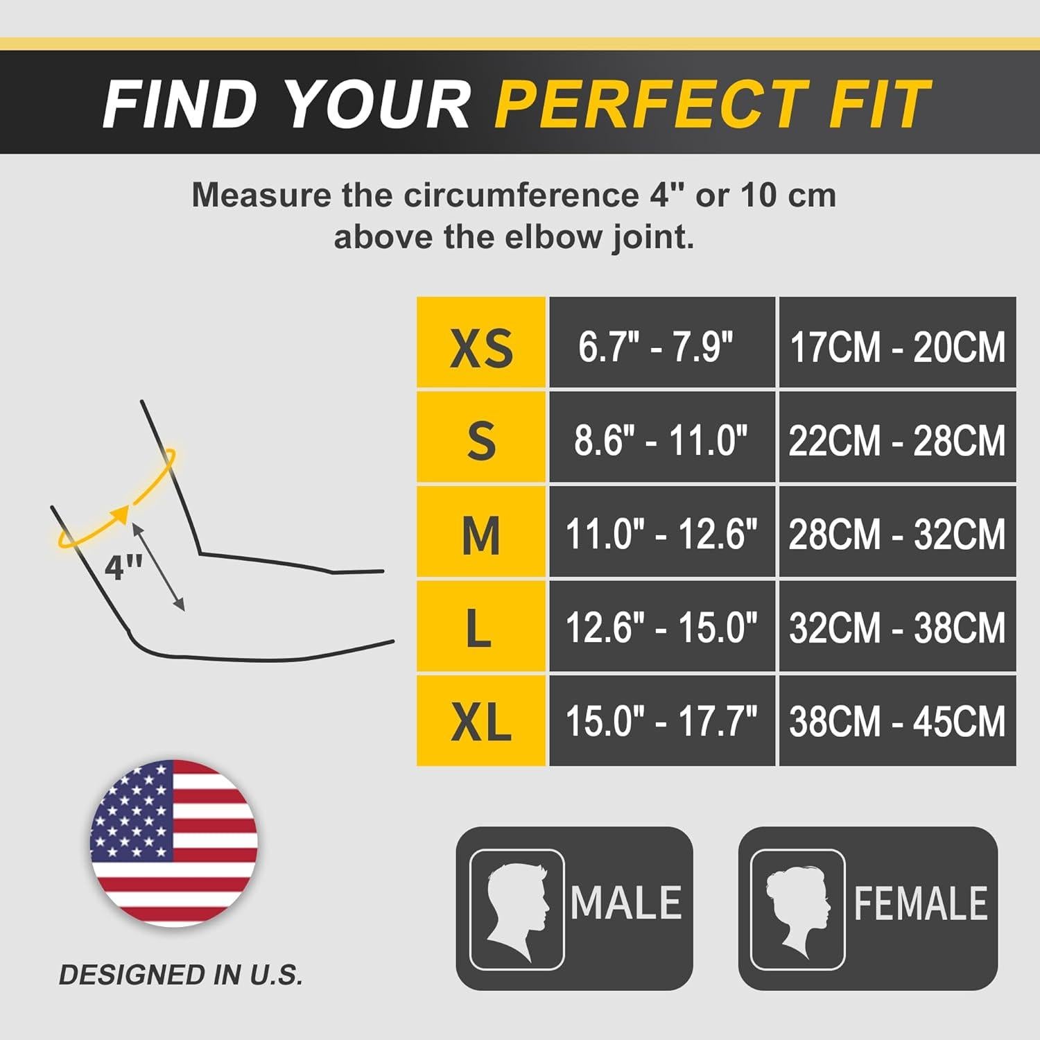 Faja de Codo CAMBIVO para Tendinitis y Alivio del Dolor - Unisex