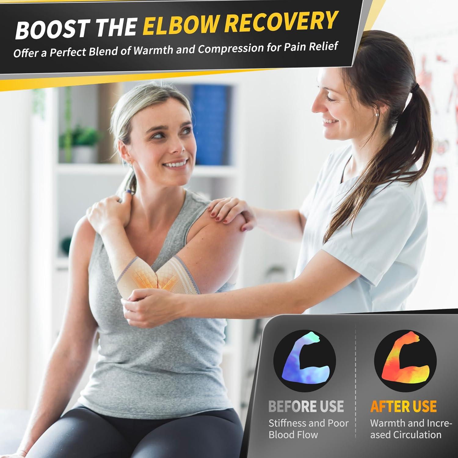 Faja de Codo CAMBIVO para Tendinitis y Alivio del Dolor - Unisex