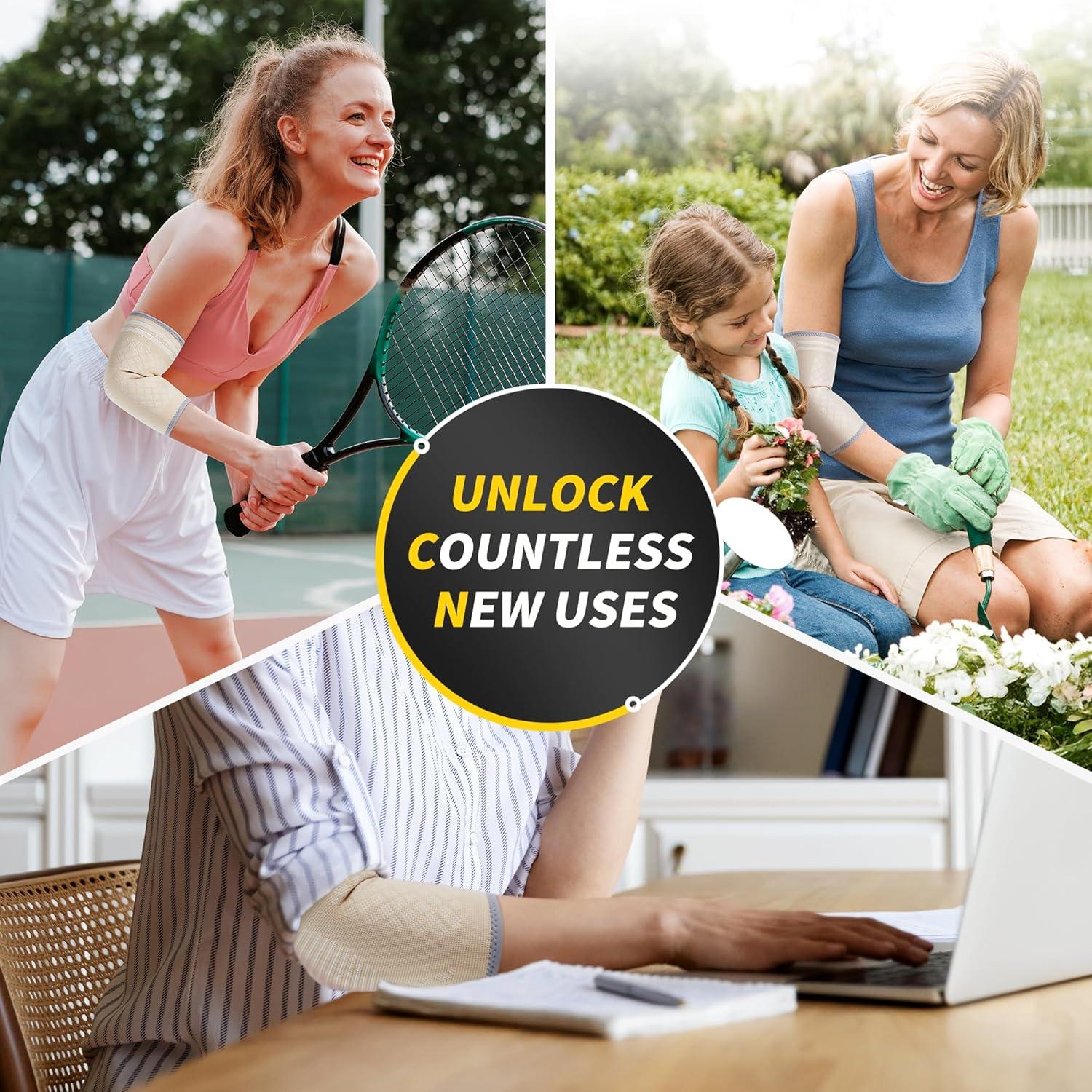 Faja de Codo CAMBIVO para Tendinitis y Alivio del Dolor - Unisex