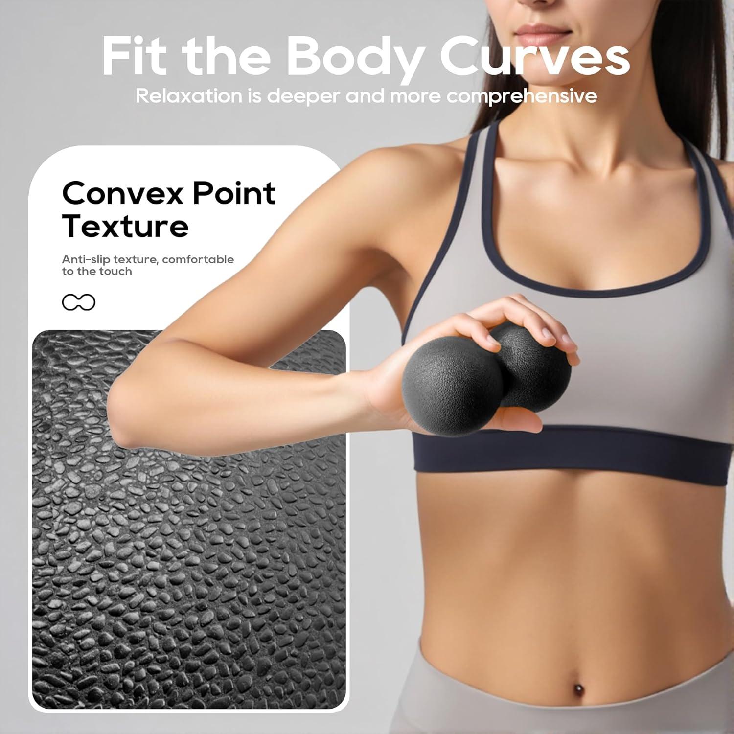 Bola de Masaje de Cacahuate QLDT - Alivio Miofascial 7.1cm