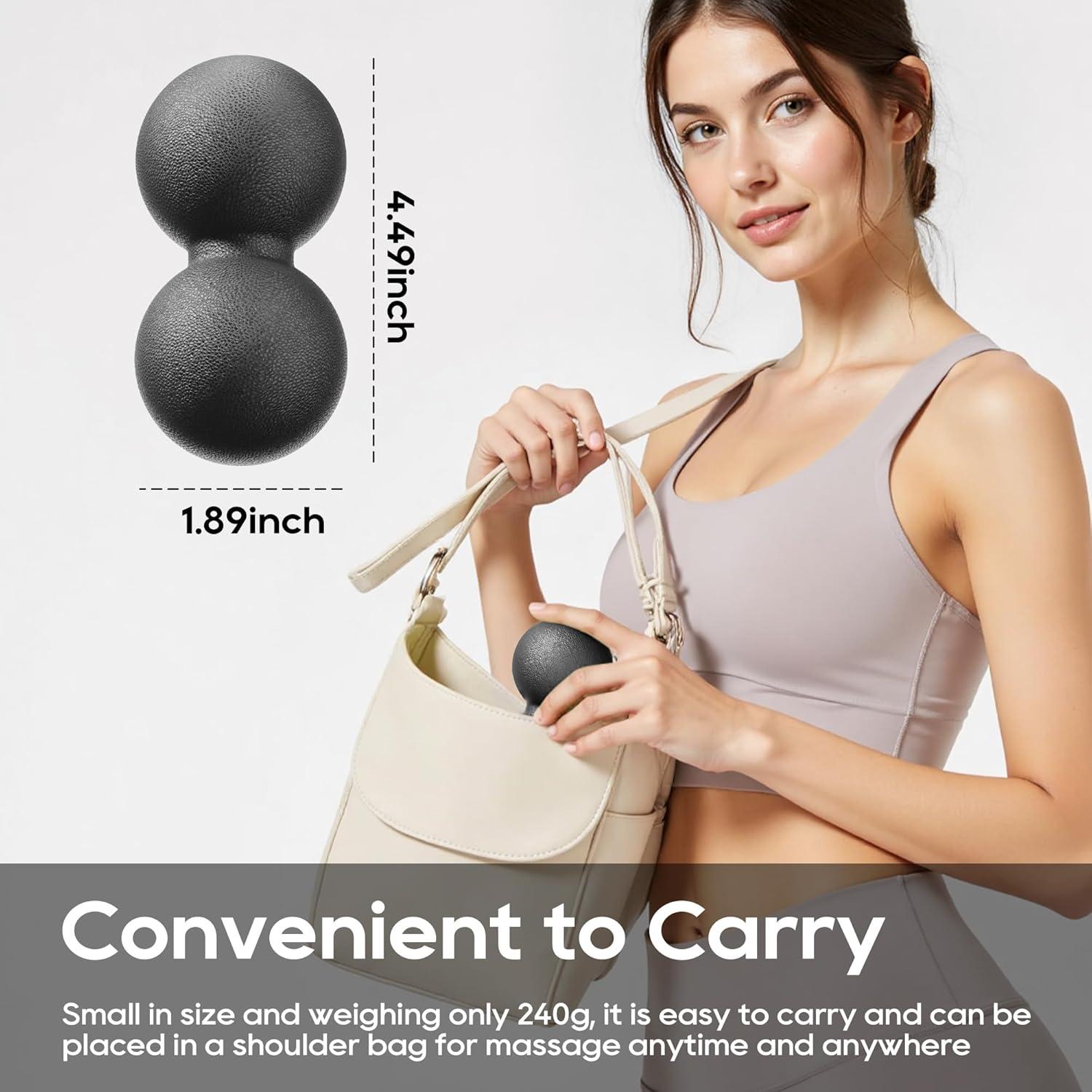 Bola de Masaje de Cacahuate QLDT - Alivio Miofascial 7.1cm