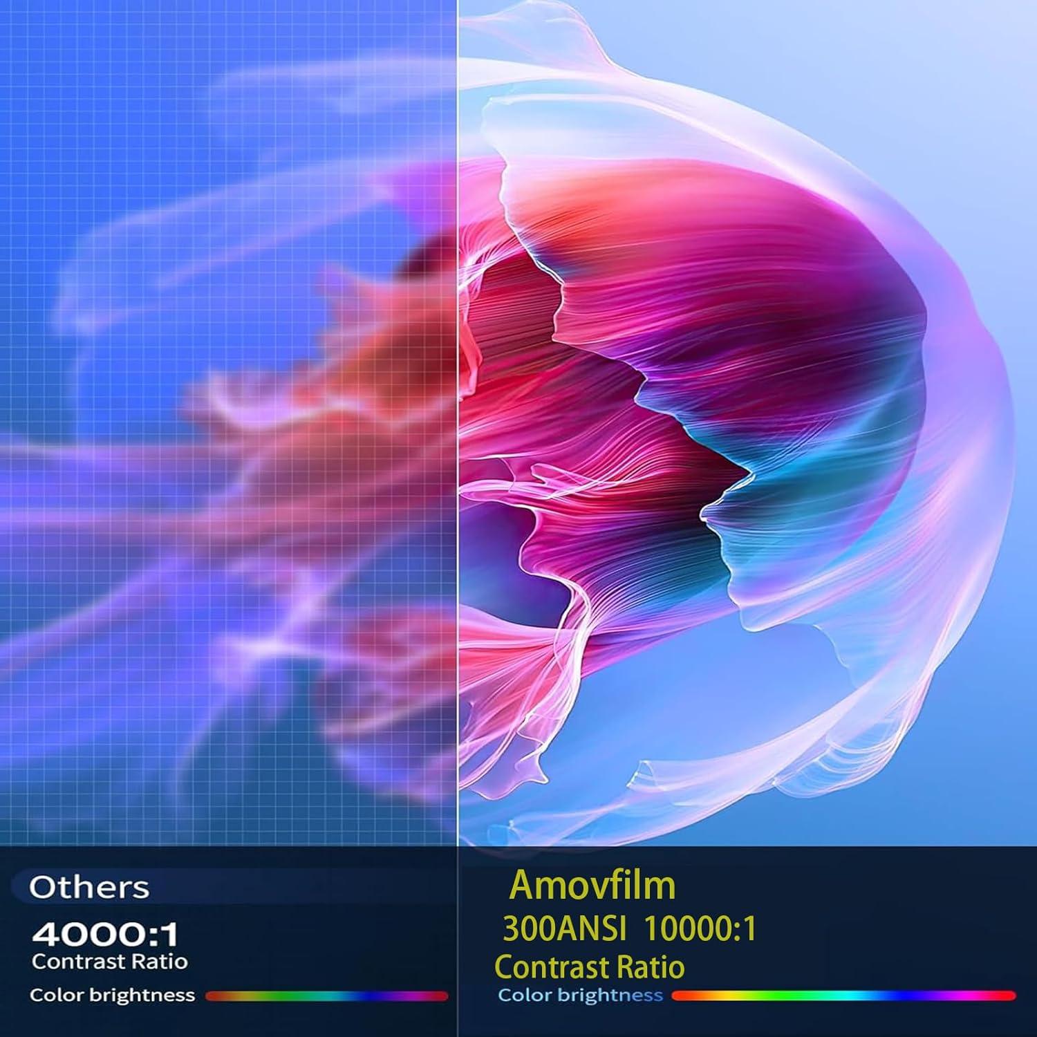 Proyector Mini Amovfilm AMX100 4K, WiFi 6, Android 11