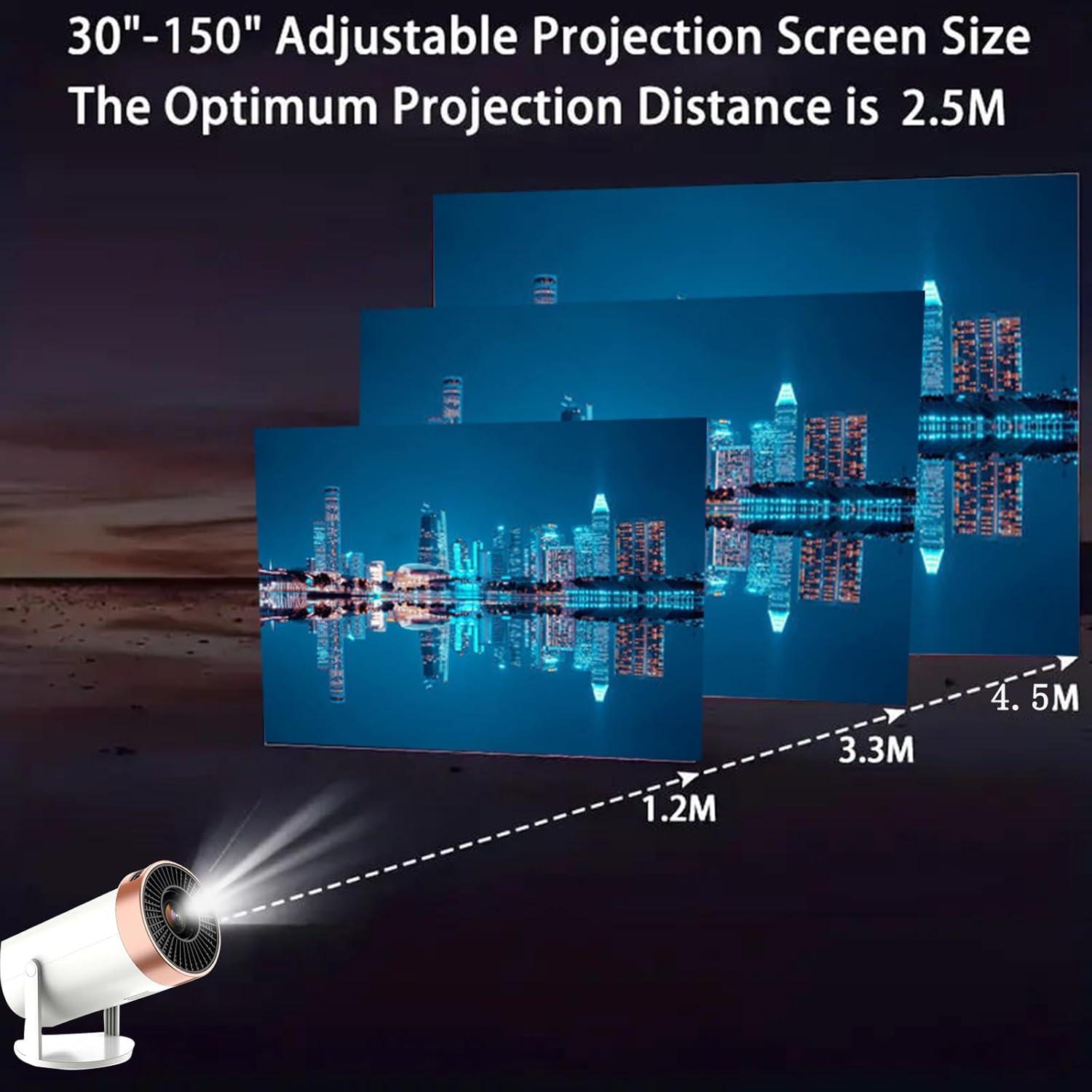 Proyector Mini Amovfilm AMX100 4K, WiFi 6, Android 11