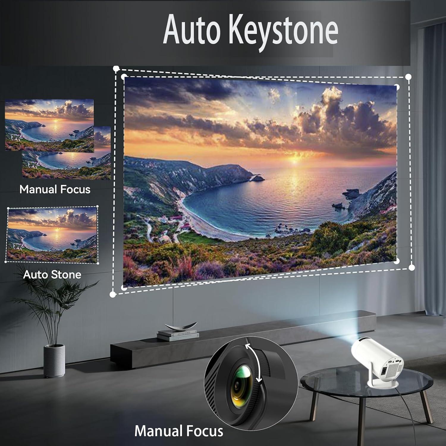 Proyector Mini Amovfilm AMX100 4K, WiFi 6, Android 11